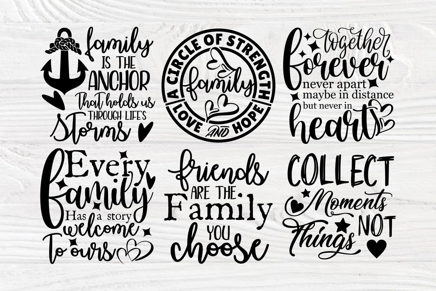 SVG Bundle Family Members Definitions SVG Files for Cricut 