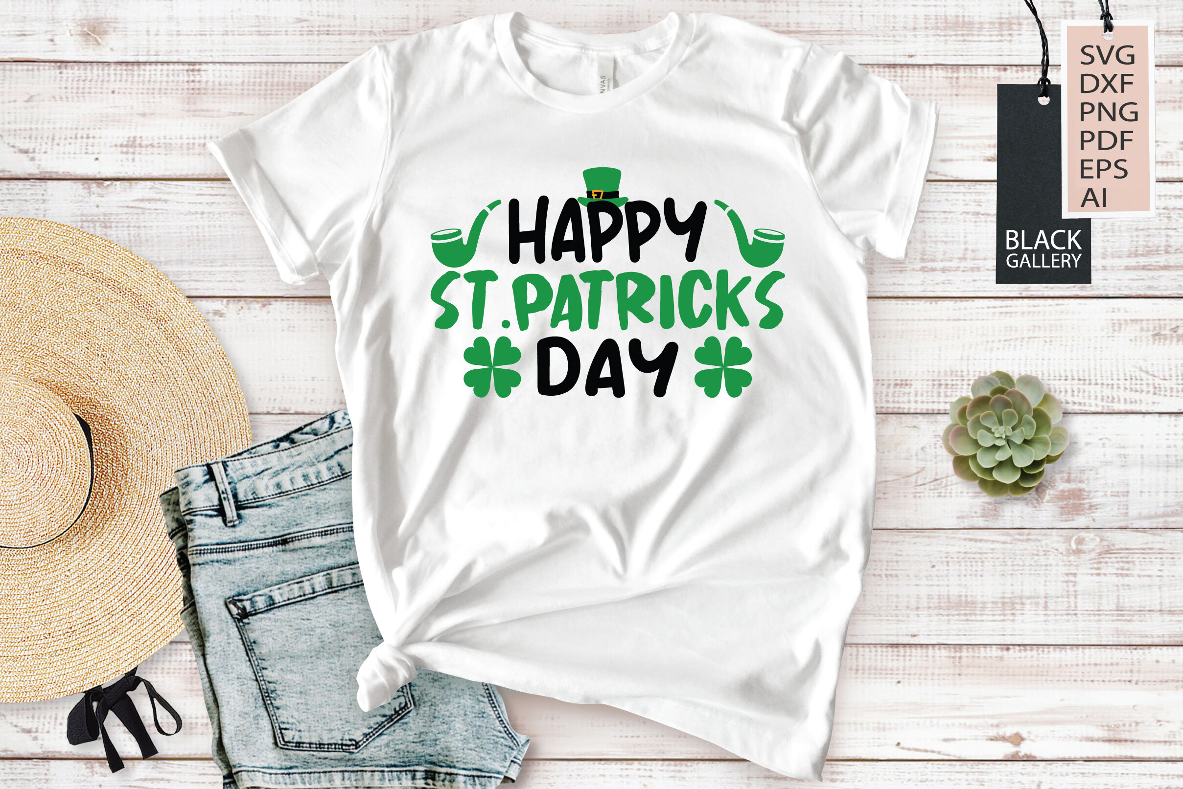 Happy St. Patrick's Day Leprechaun SVG Graphic by