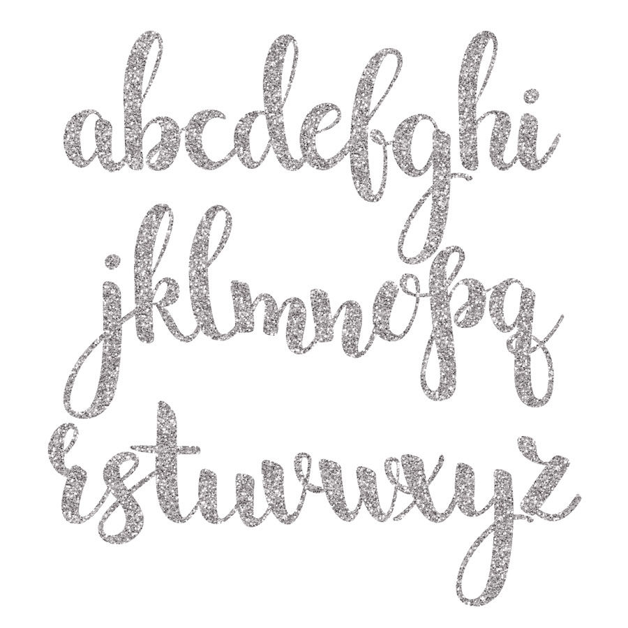 silver glitter and foil alphabet clipart by pededesigns thehungryjpegcom