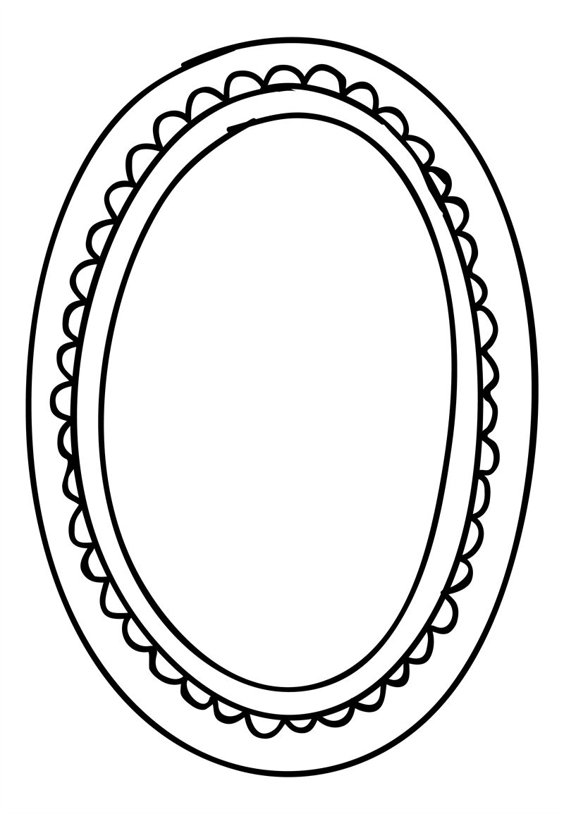 oval frame clip art