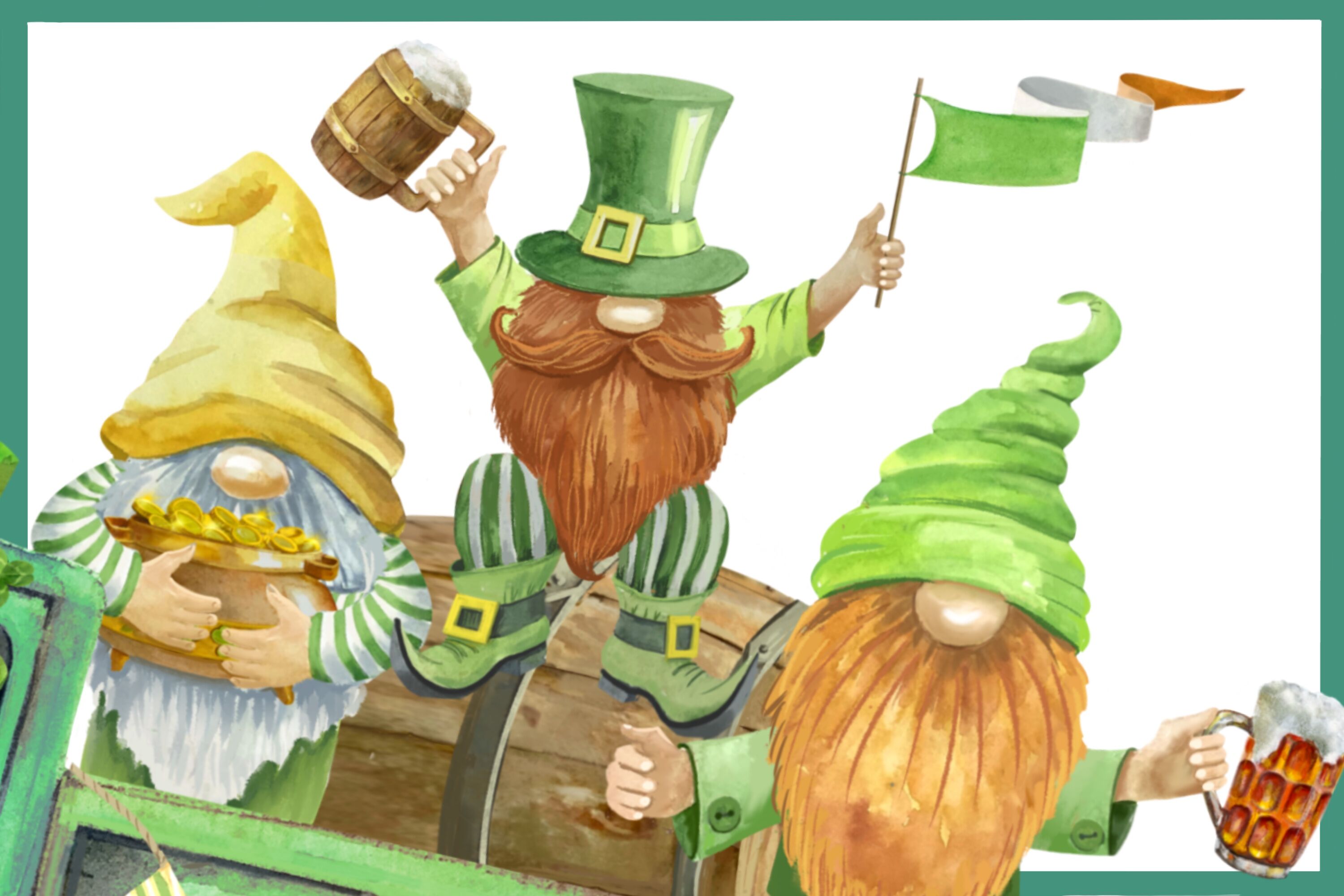 Leprechaun ClipArt - St. Patrick's Day Leprechauns - Irish Leprechauns  Graphics - Sublimation PNG