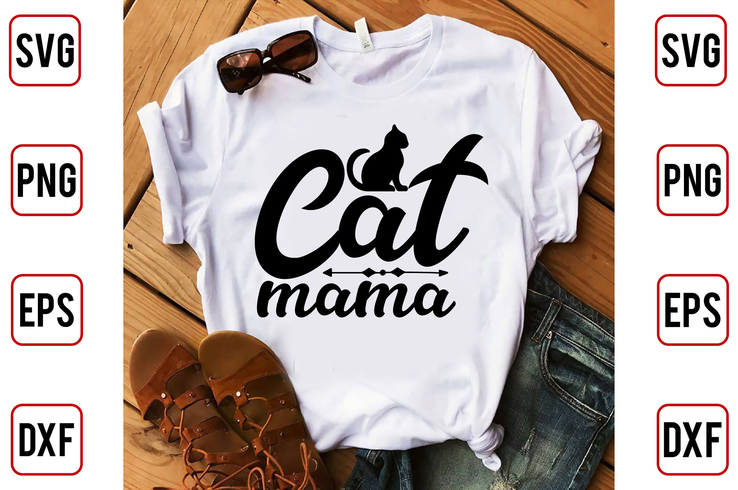 Cat Mama By pacific store | TheHungryJPEG