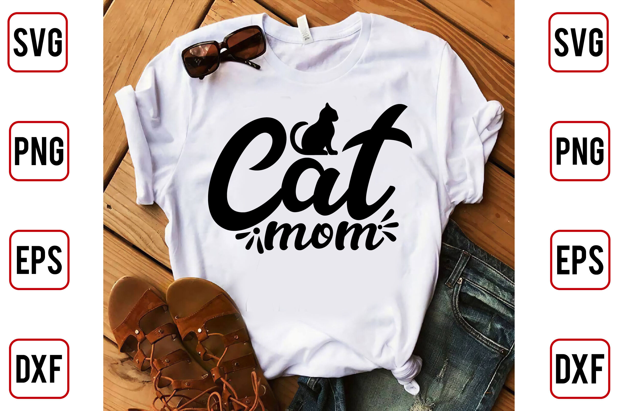 Cat Mom By pacific store | TheHungryJPEG