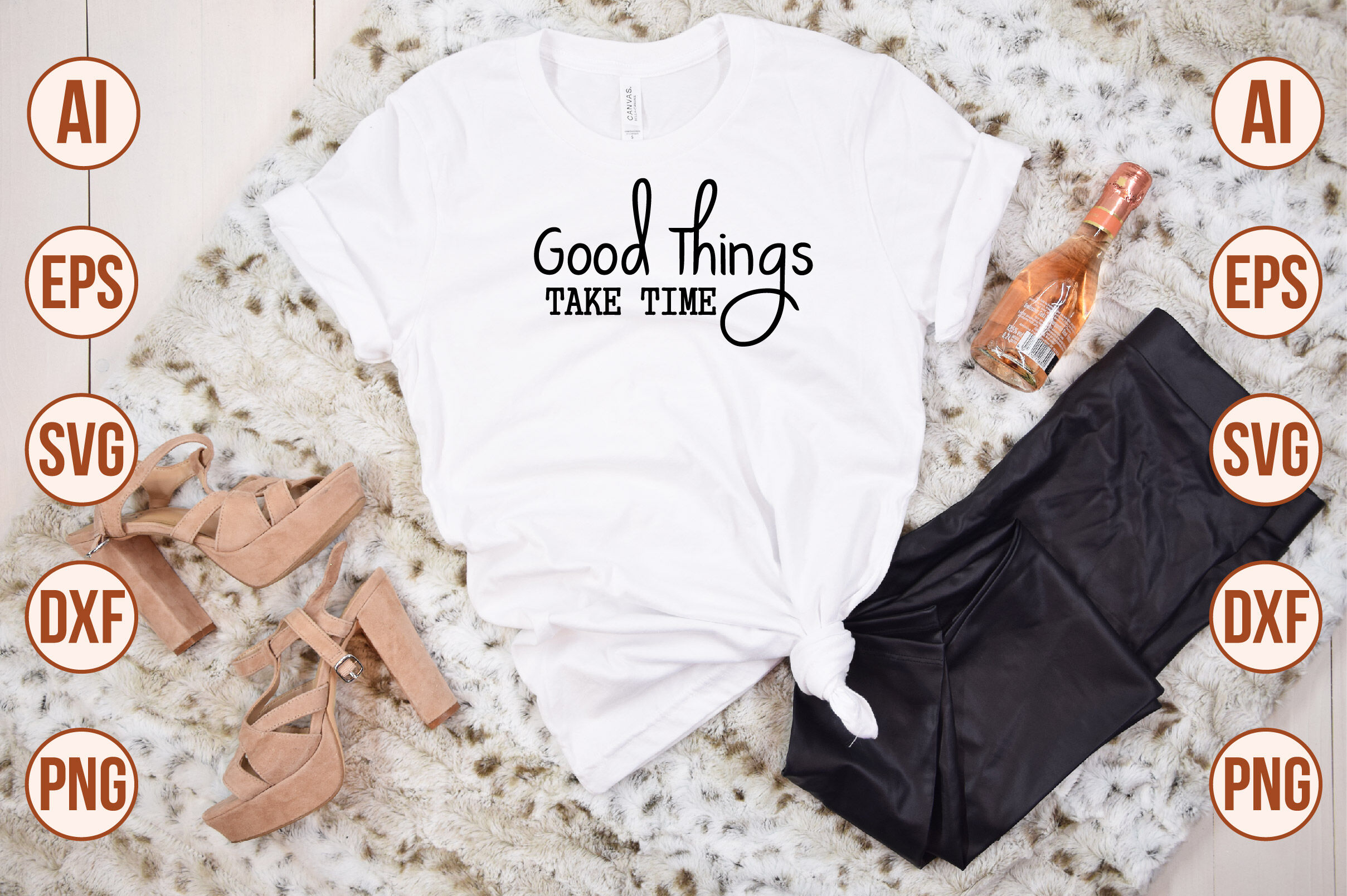 Good Things Take Time svg By creativemim | TheHungryJPEG