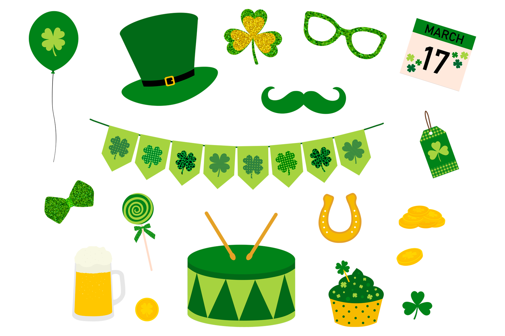 St. Patrick's Day Typography Clip Art Set – Daily Art Hub // Graphics,  Alphabets & SVG