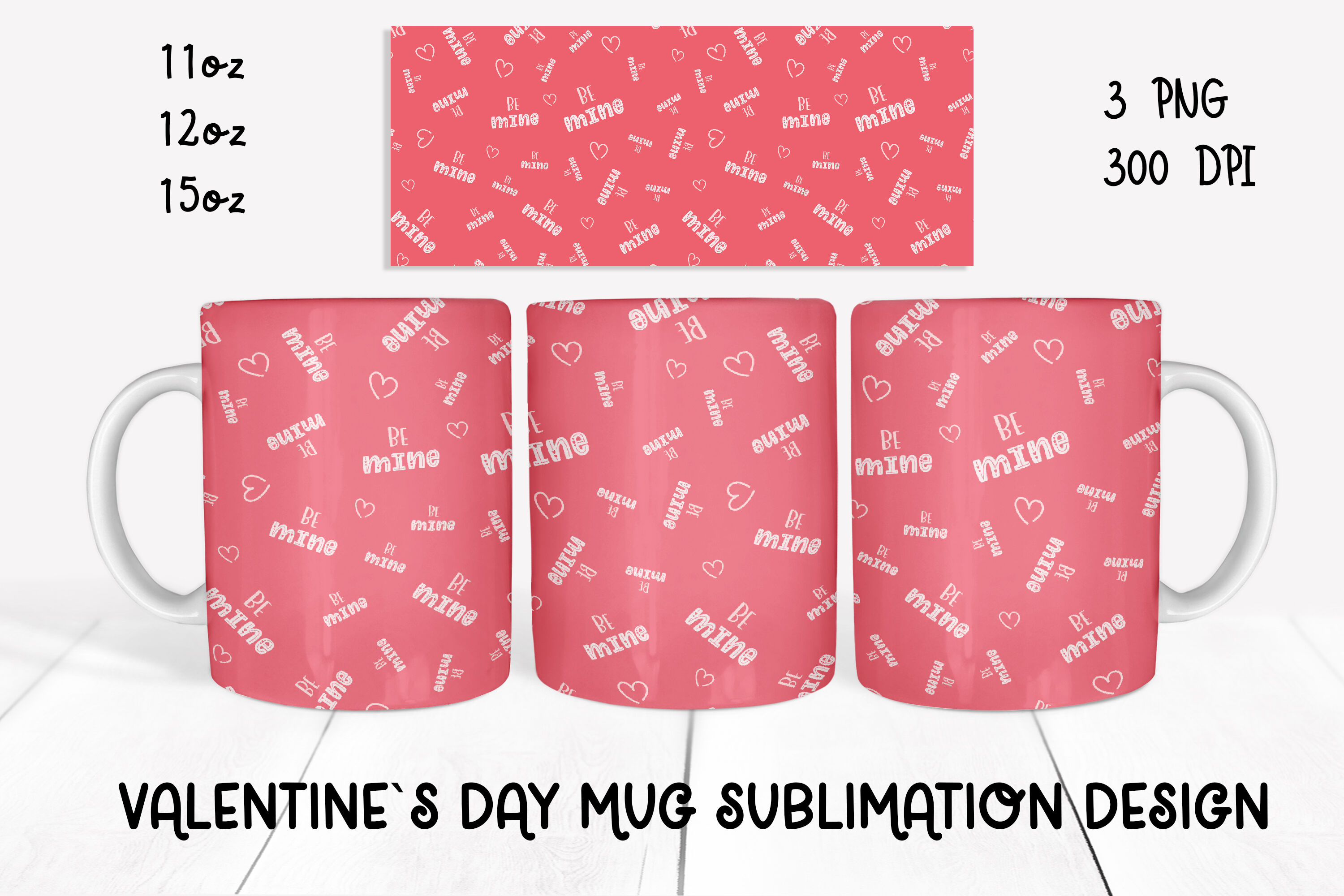 Valentines Mug Sublimation Bundle. 20 designs. 11oz, 12oz, 15oz mug su By  Ok_design