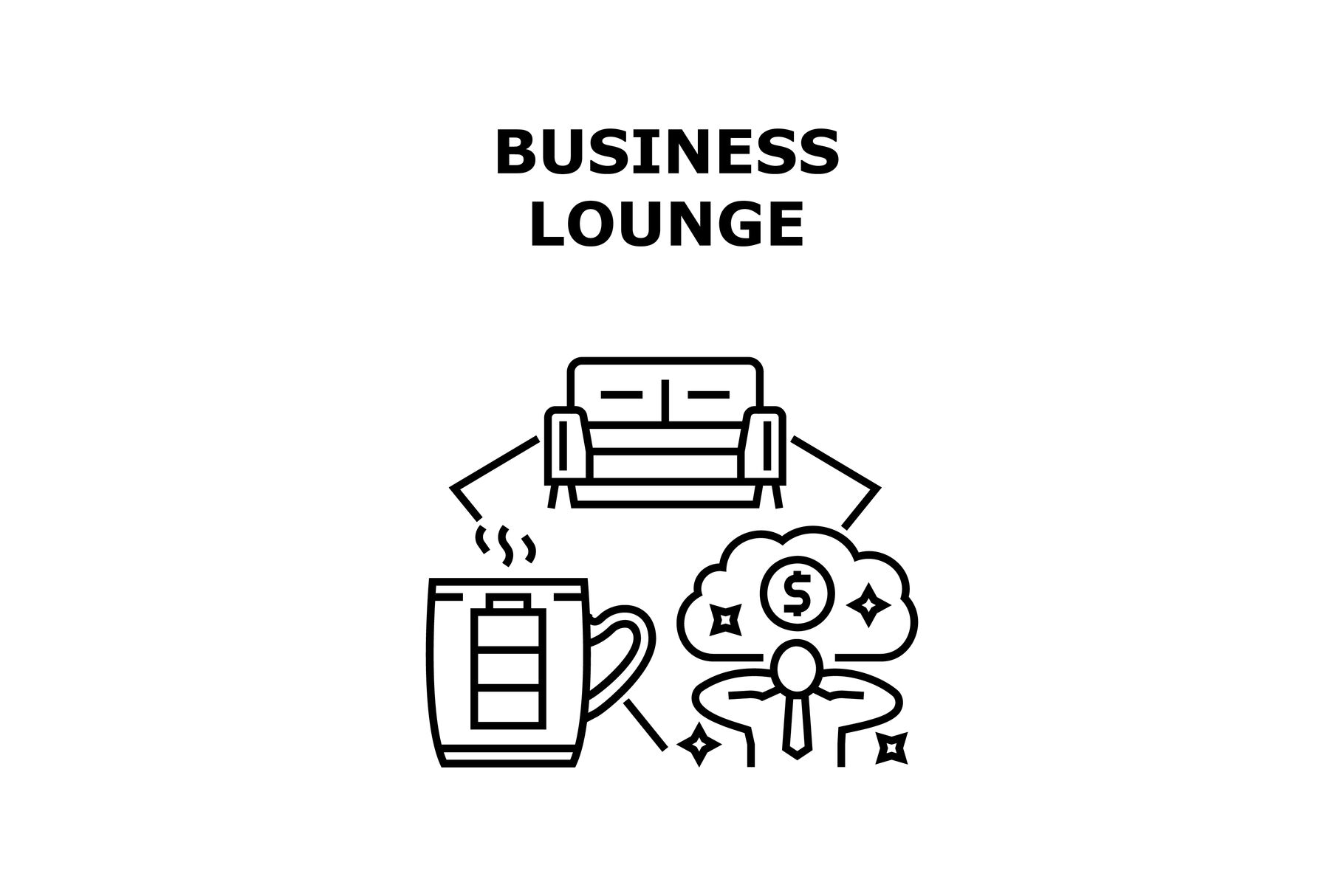 Business Lounge Icon Vector Illustration By Vectorwin Thehungryjpeg