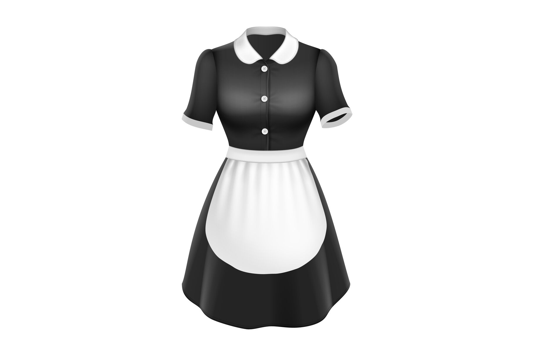Maid Uniform With Apron Elegant Clothing Vector By Pikepicture ...