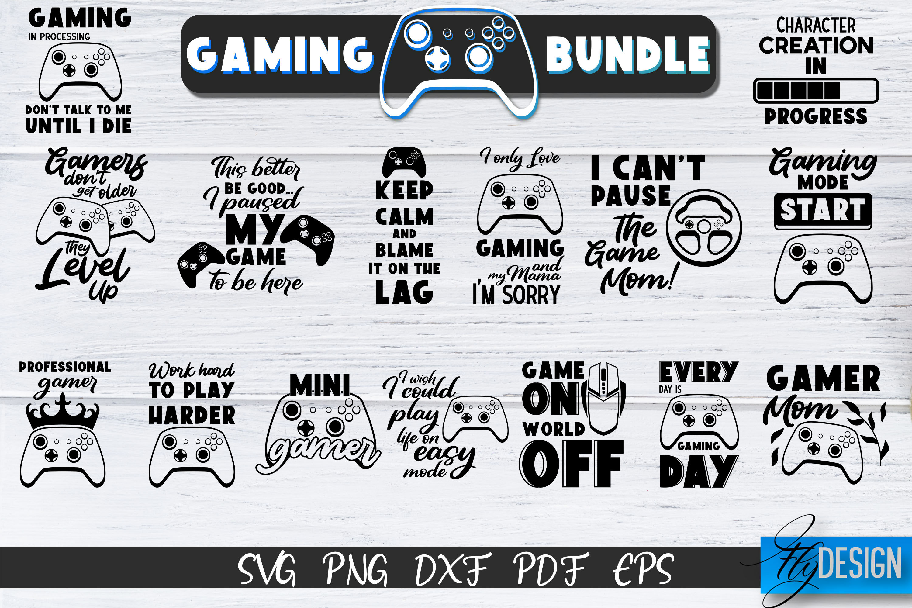 Gaming SVG Bundle, Gamer Svg, Game Svg, Game Controller Svg By Fly ...