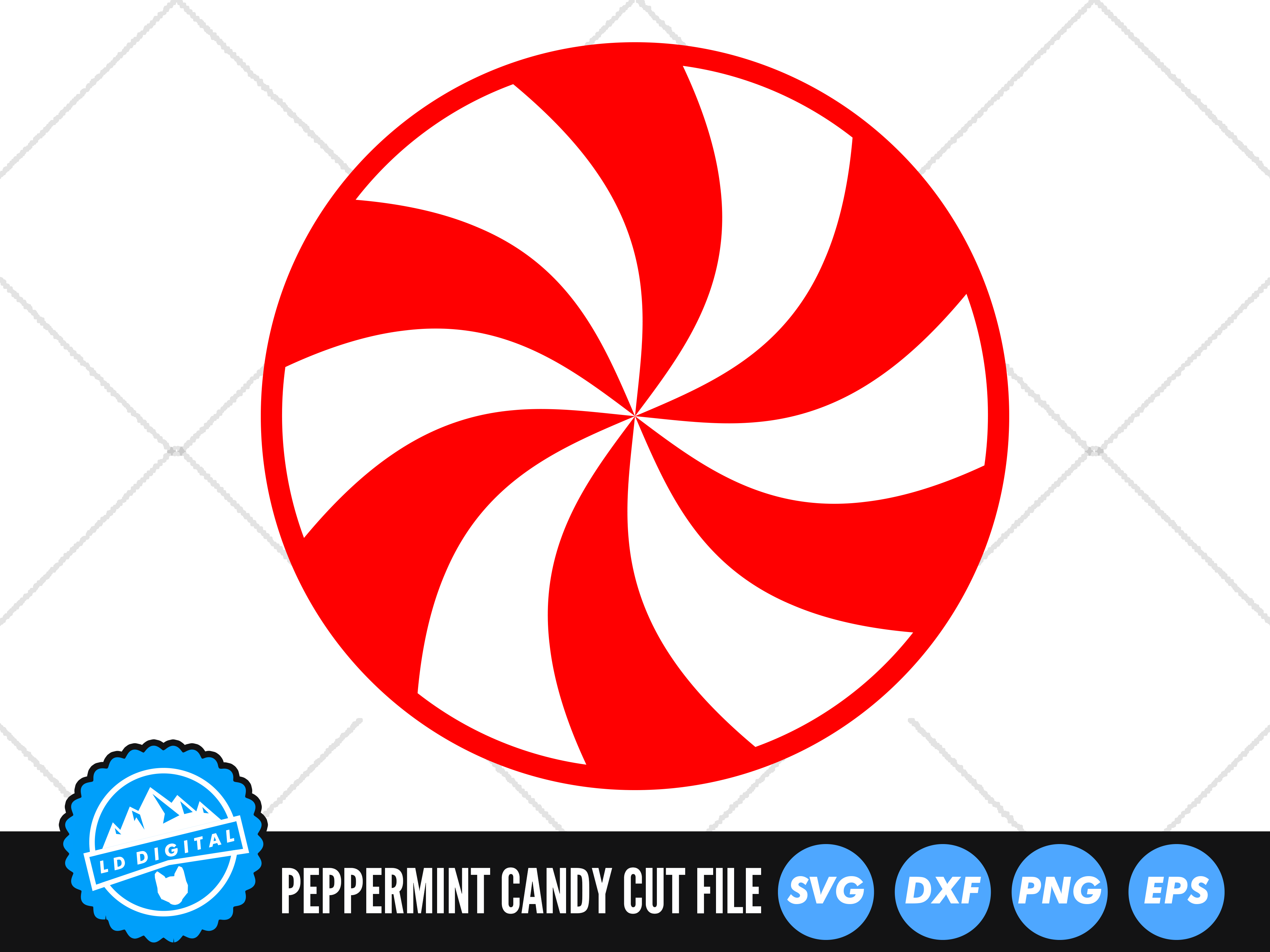 Peppermint Candy SVG | Holiday Candy Cut File | Peppermint Swirl SVG By ...