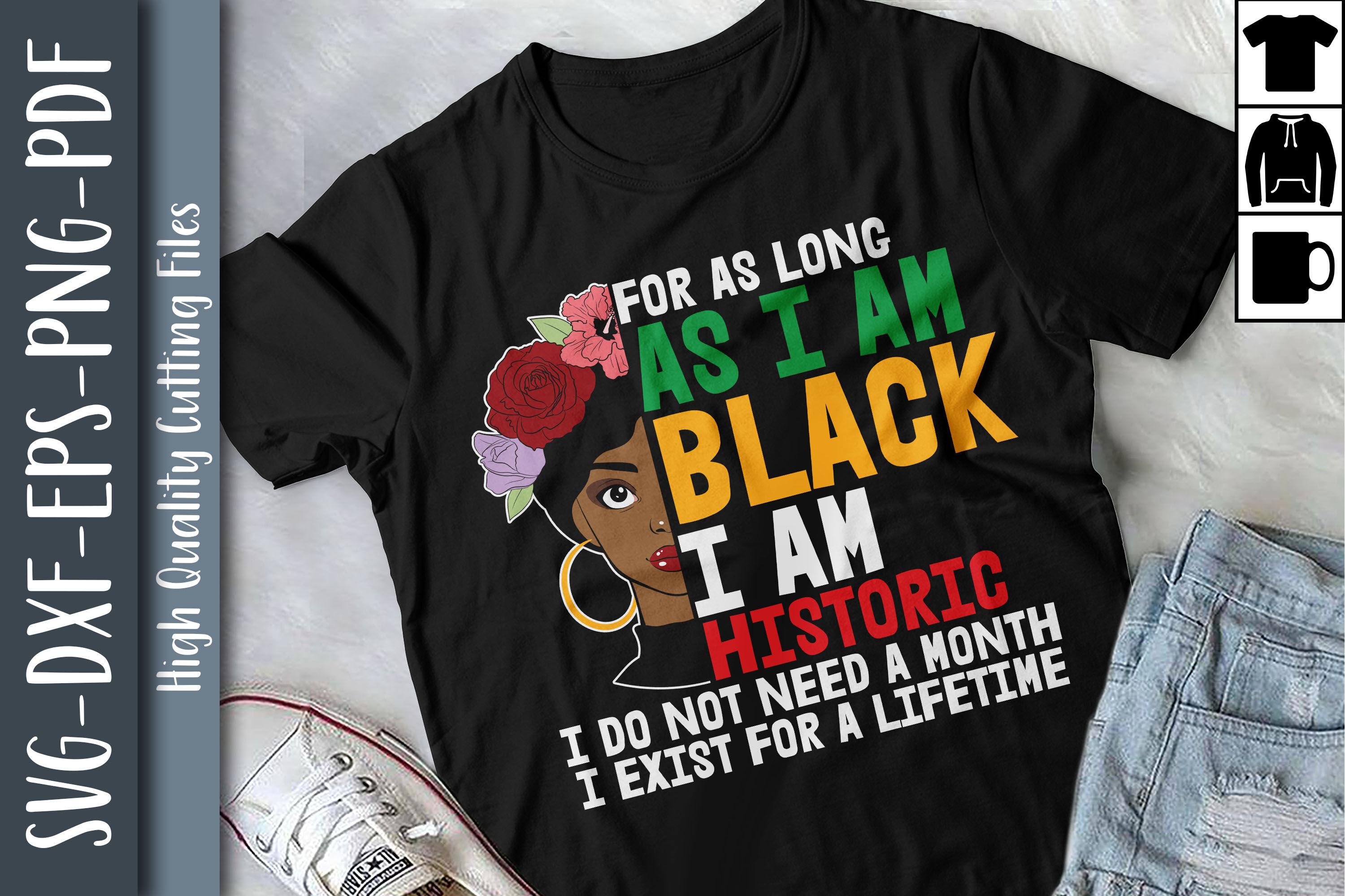 For As Long As I Am Black I Am Historic By Unlimab | TheHungryJPEG