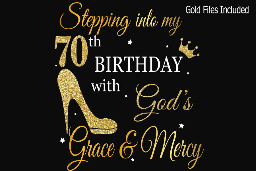 INSTANT DOWNLOAD Gold Glitter Birthday Queen Digital File / 
