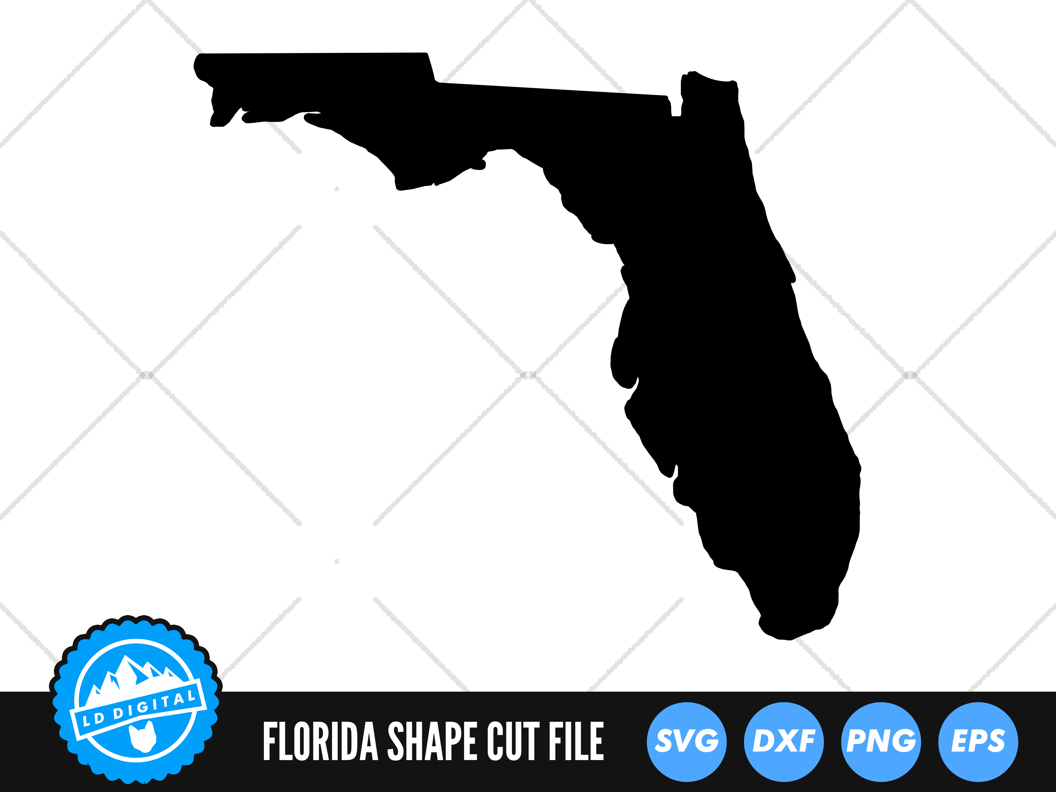 Florida Svg Florida Outline Usa States Cut File By Ld Digital Thehungryjpeg 7861