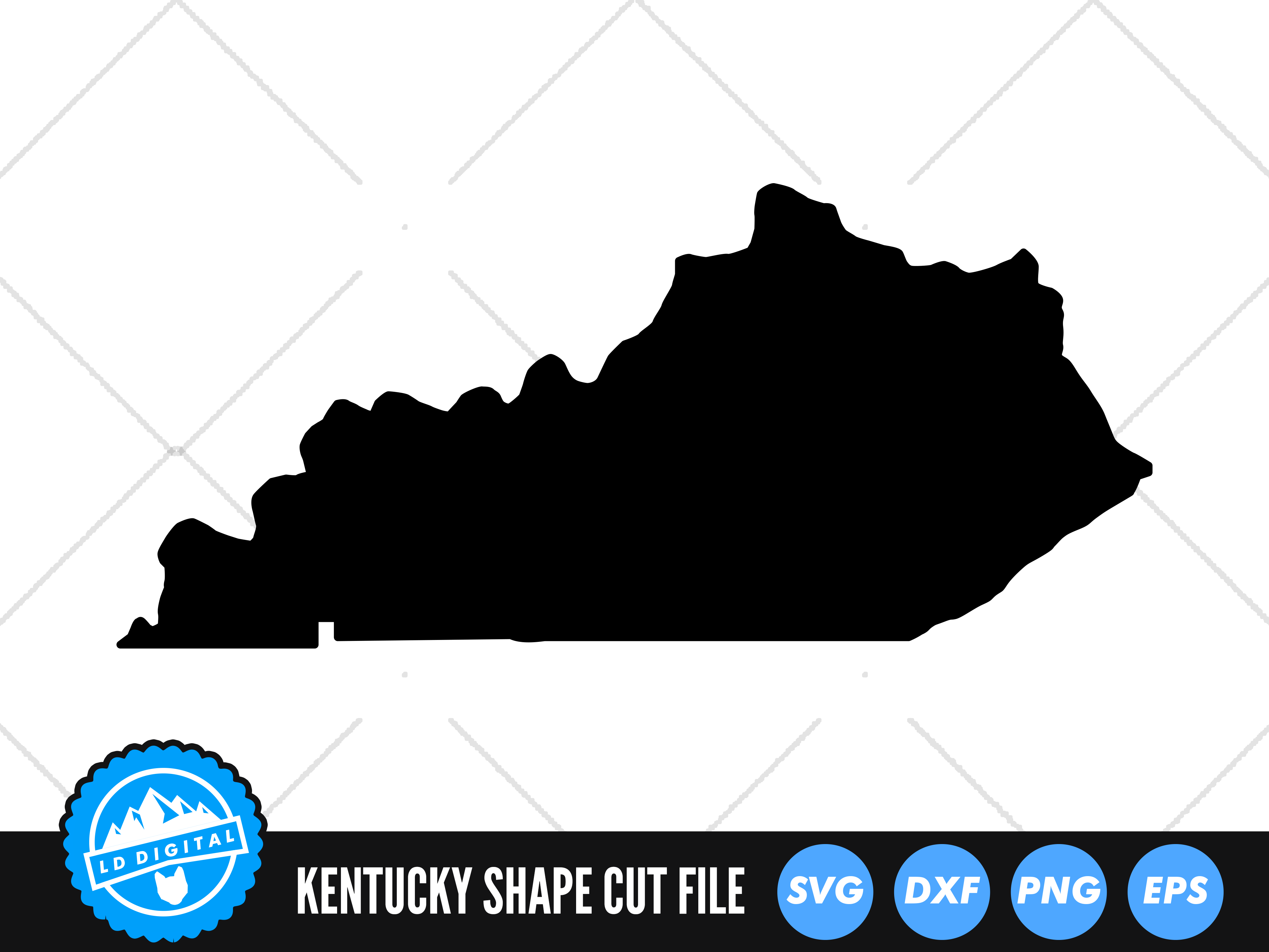 Kentucky SVG | Kentucky Outline | USA States Cut File By LD Digital ...