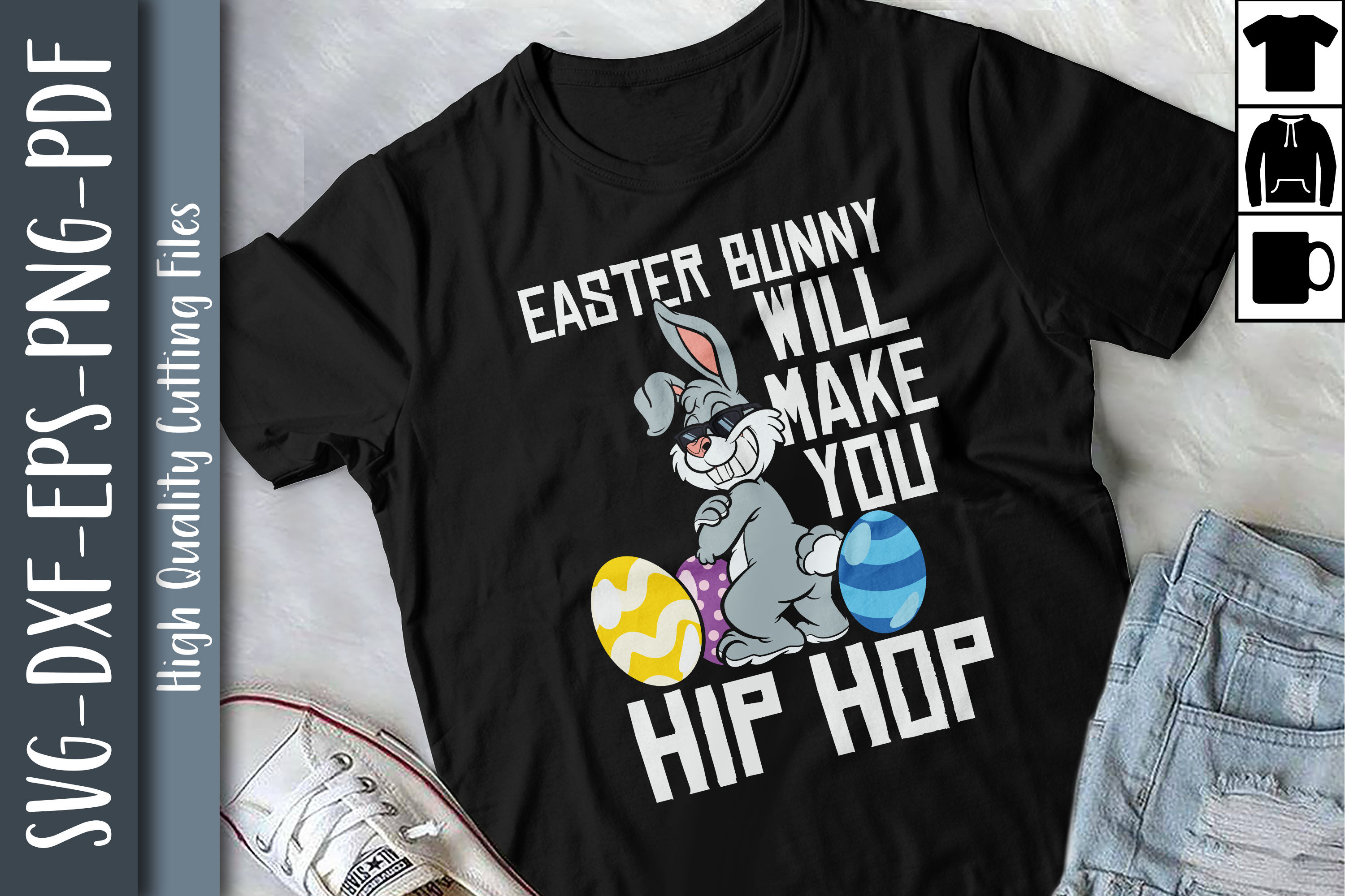 Easter Bunny Will Make You Hip Hop By Unlimab | TheHungryJPEG