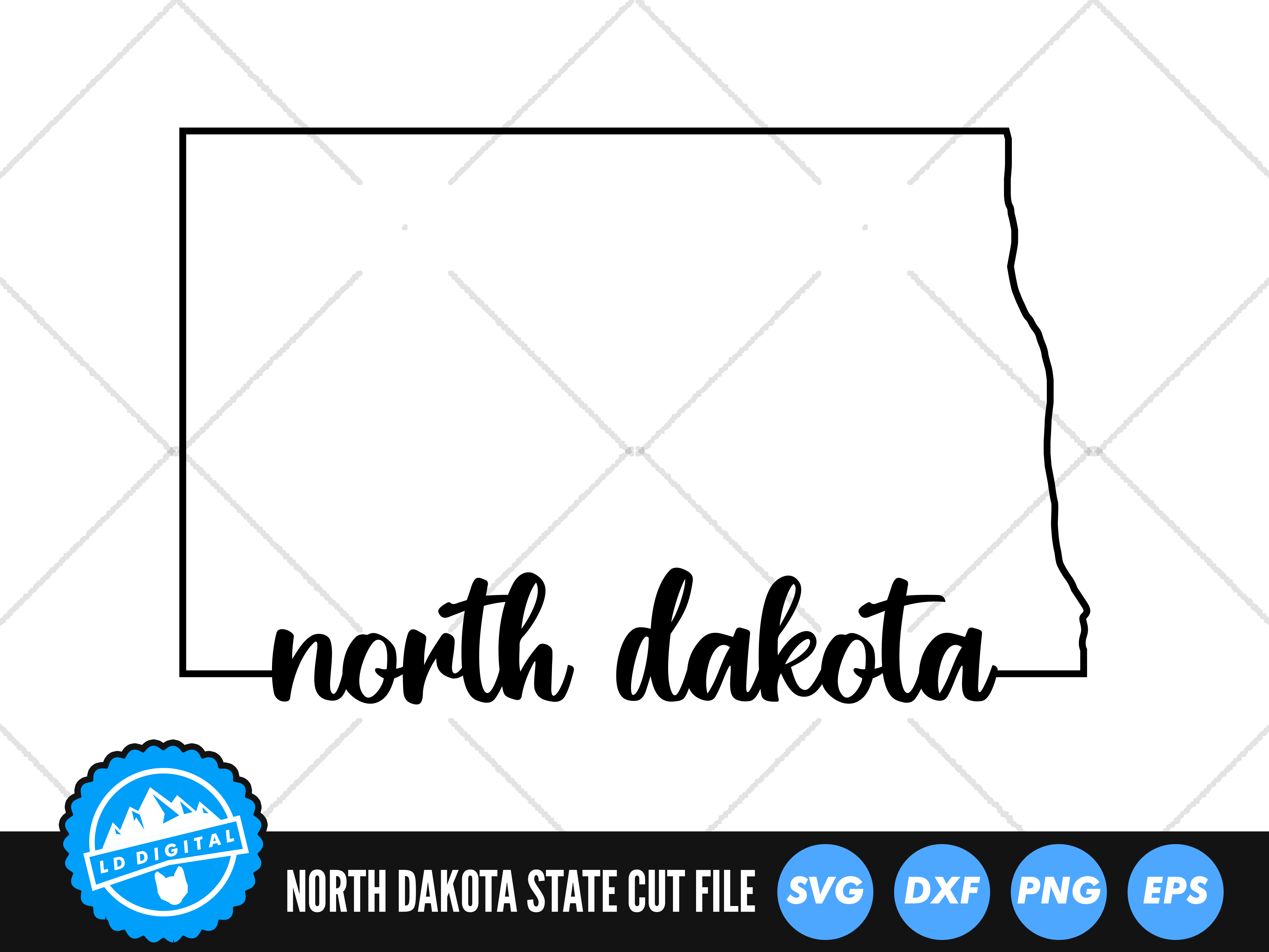 North Dakota Vector North Dakota State SVG Files United States of America Vector North Dakota Silhouette Cut Files Dakota Clip Art