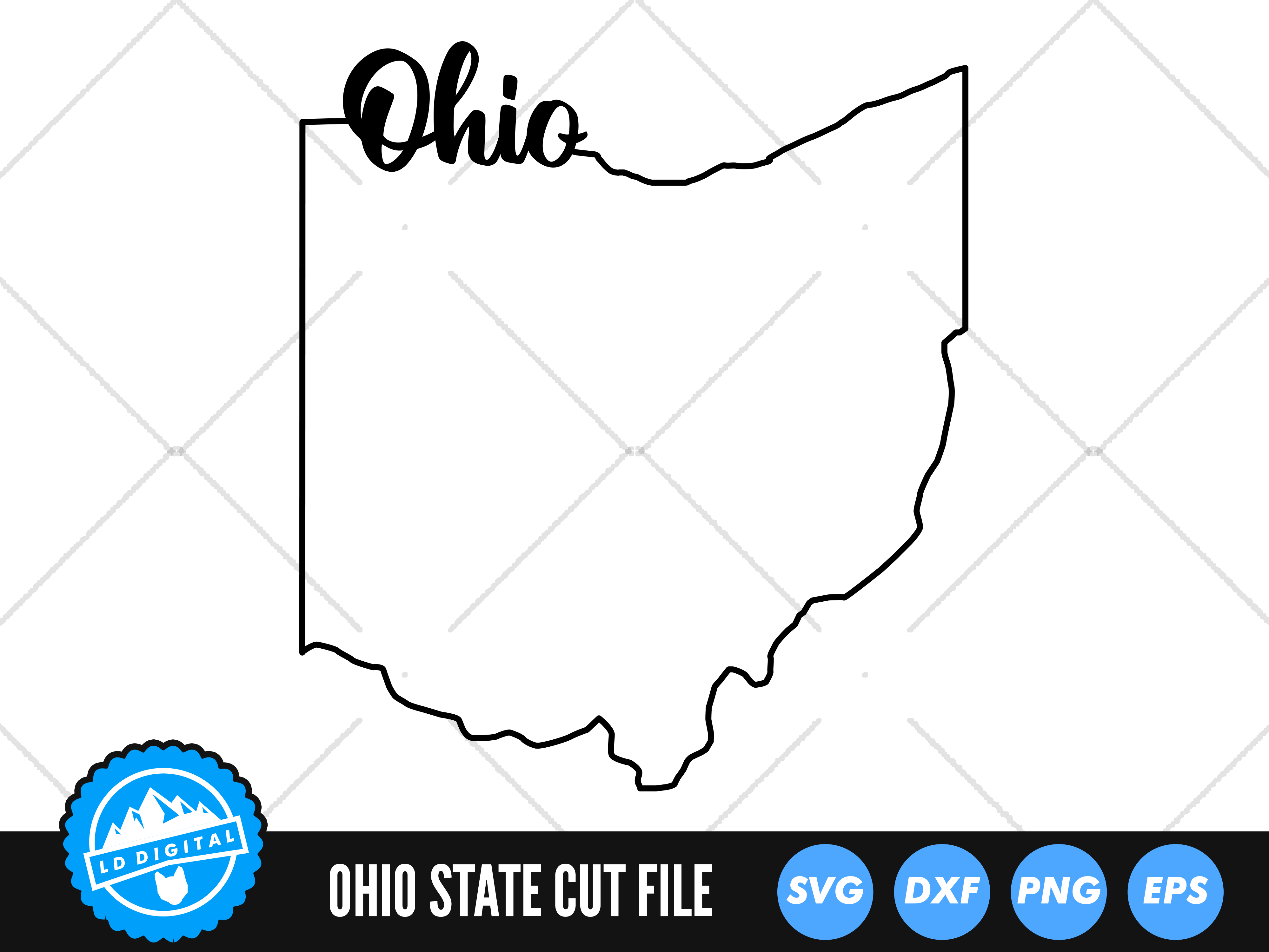 Ohio Outline Tattoo with Script - wide 9