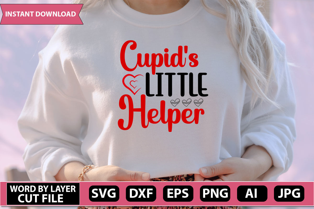 Cupid's Little Helper Svg Cut File By ismetarabd | TheHungryJPEG