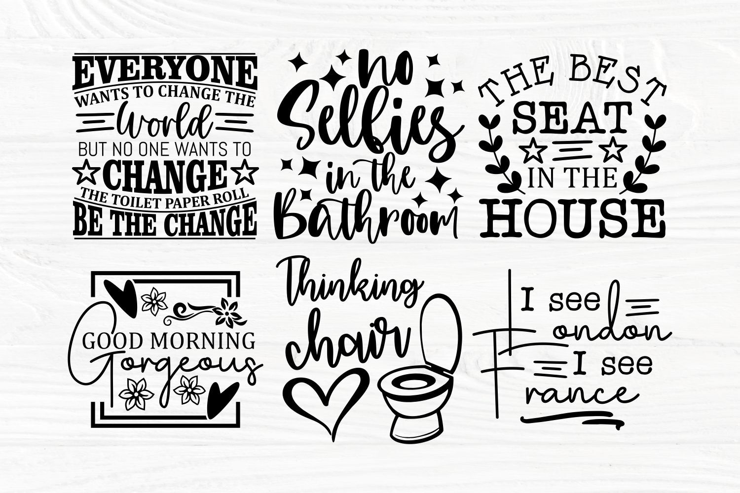 Bathroom SVG bundle | Bathroom quotes svg | Funny bathroom signs | Bat By  TonisArtStudio | TheHungryJPEG