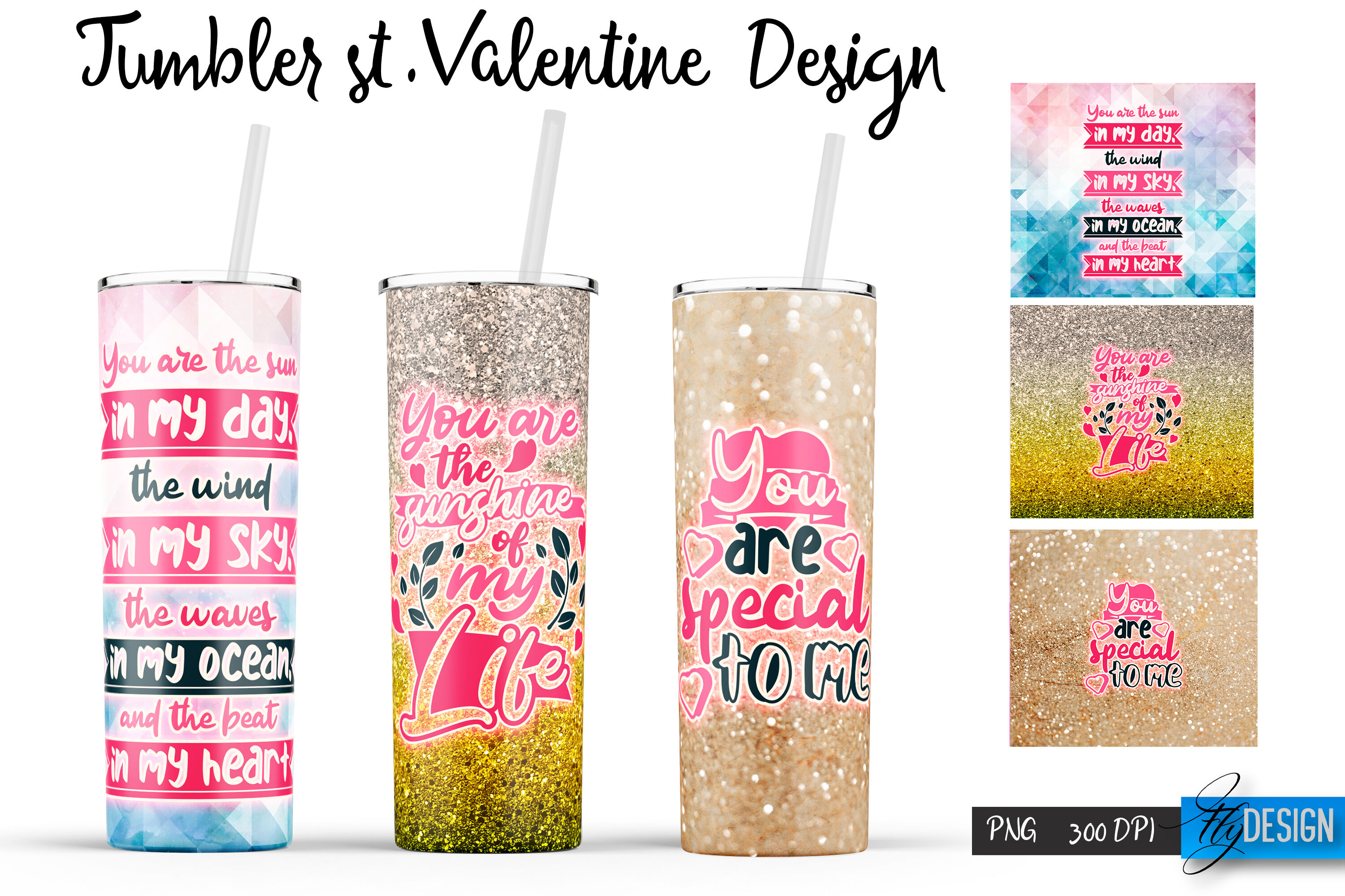 Life is Better with You 20oz Valentine Tumbler