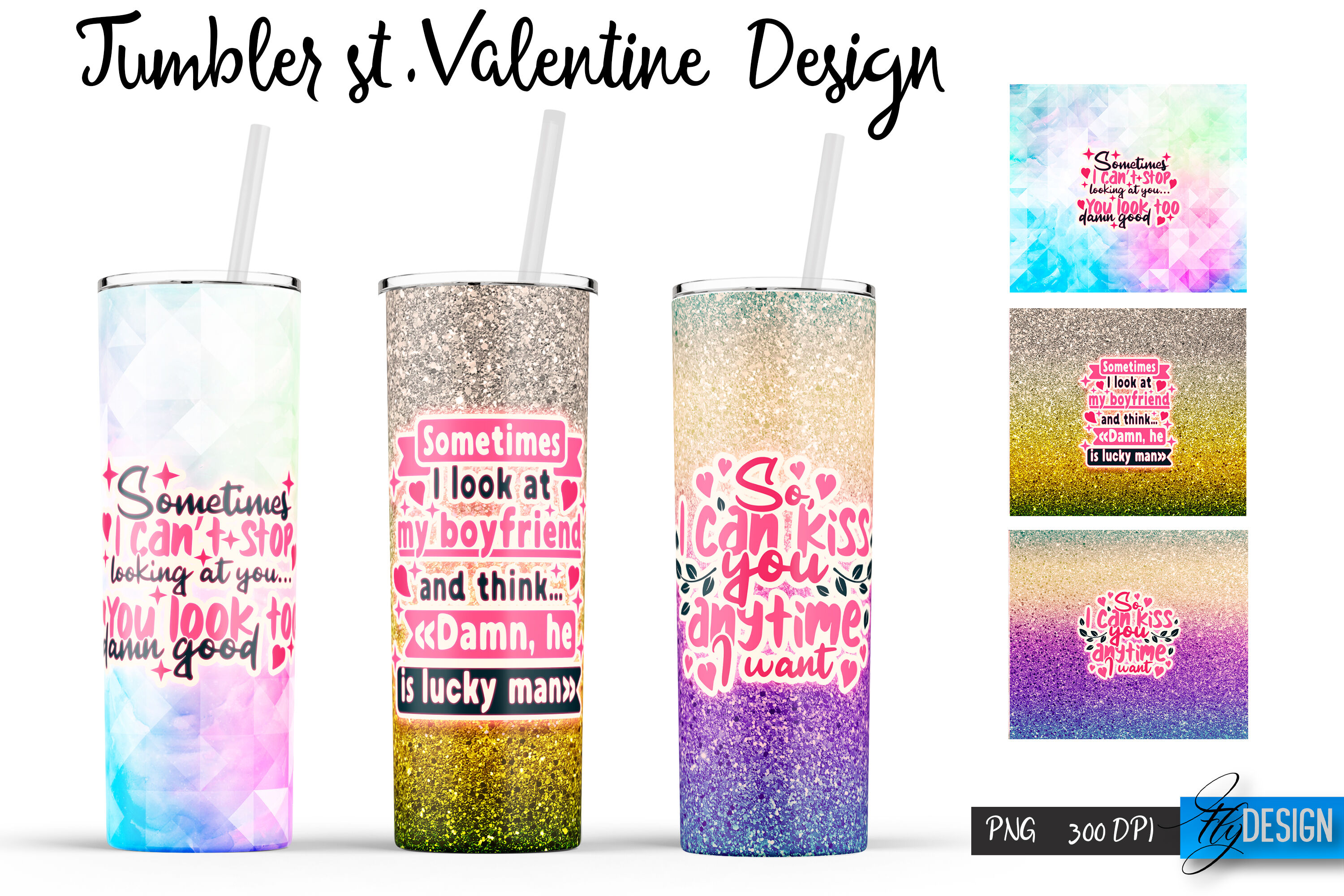 Life is Better with You 20oz Valentine Tumbler