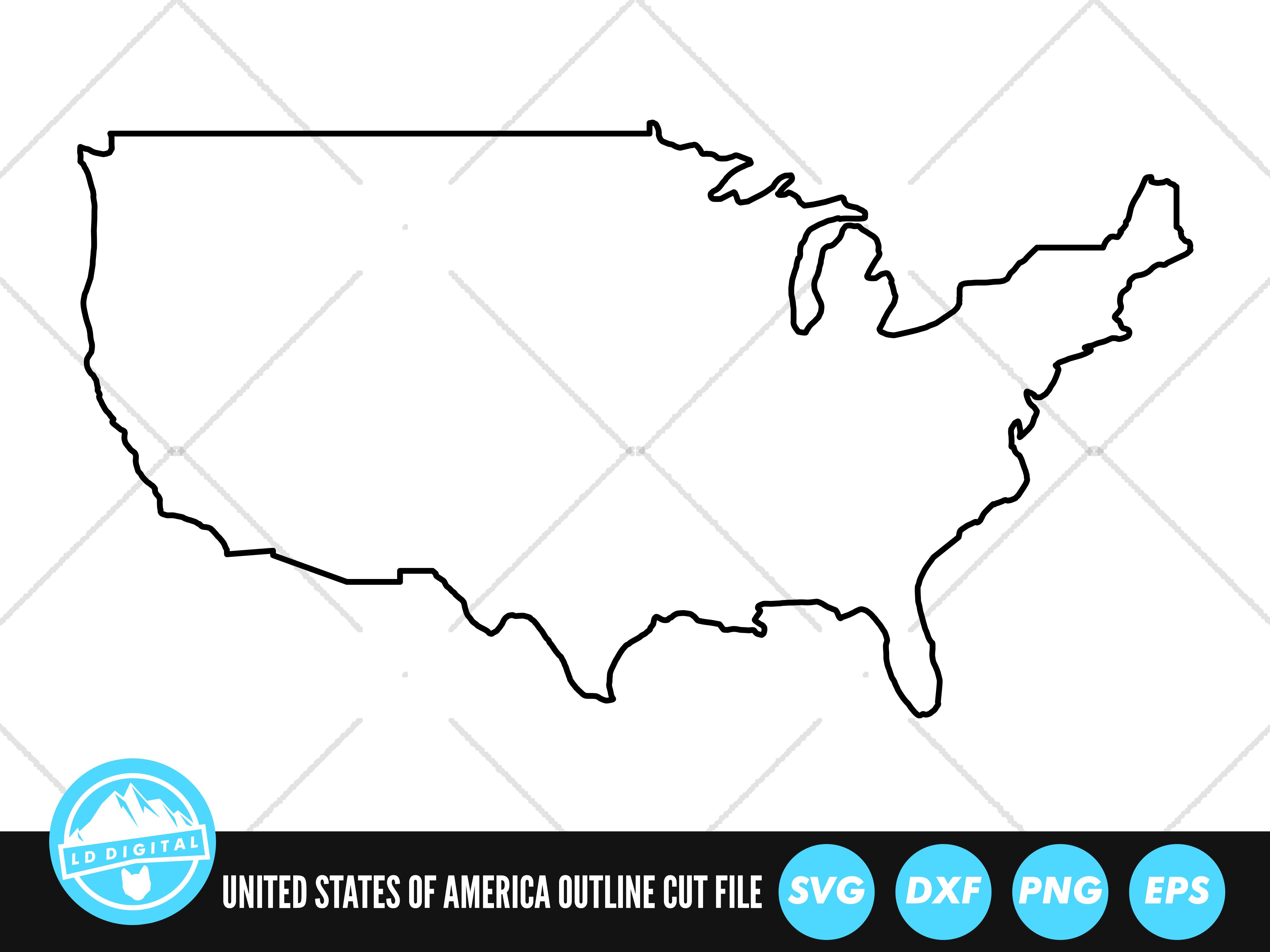 us map outline png
