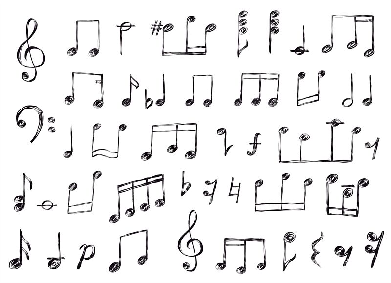 Let's Draw a Treble Clef & Music Notes! - YouTube