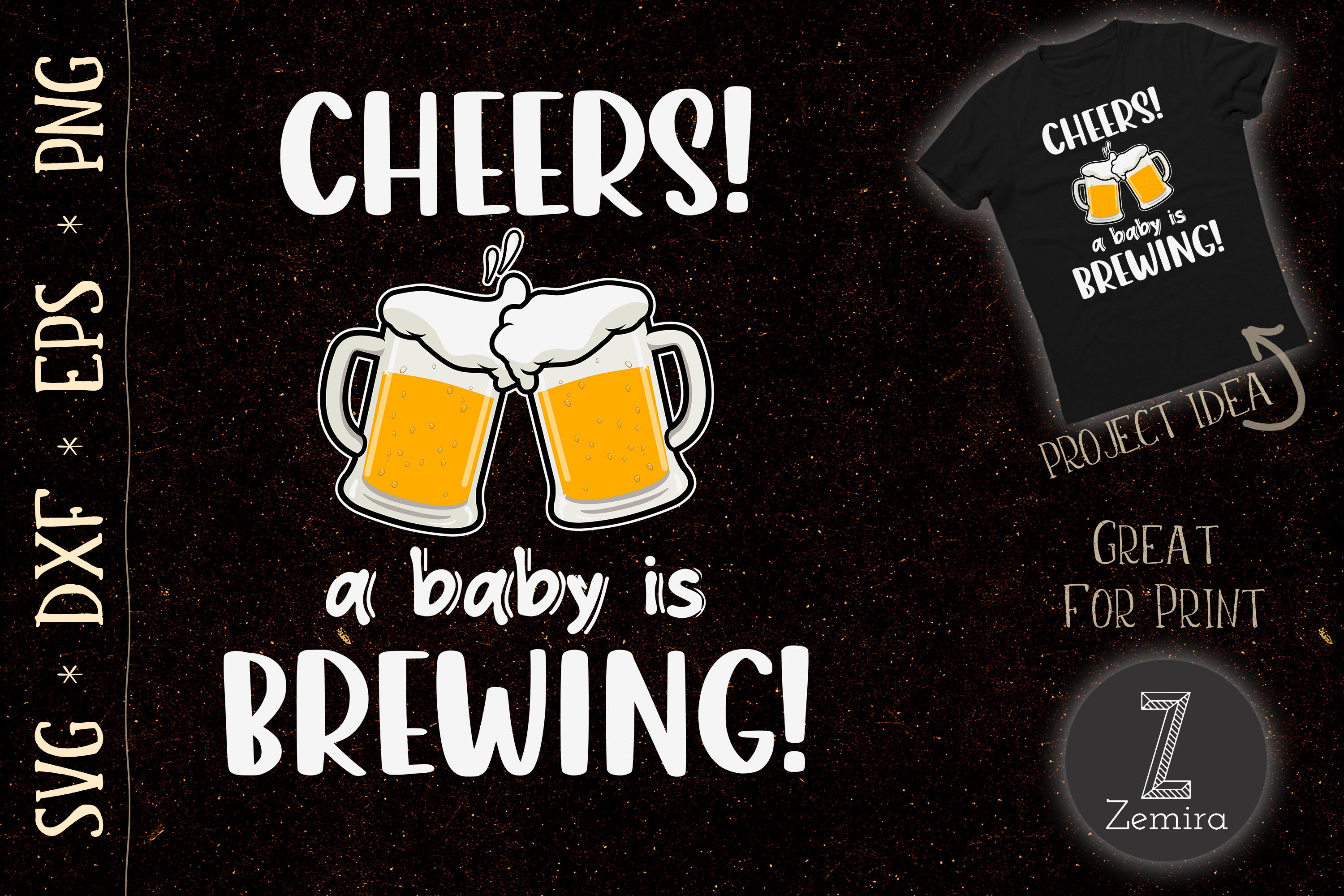  Womens Cheers! A Baby is Brewing! Cute Beer Pregnancy