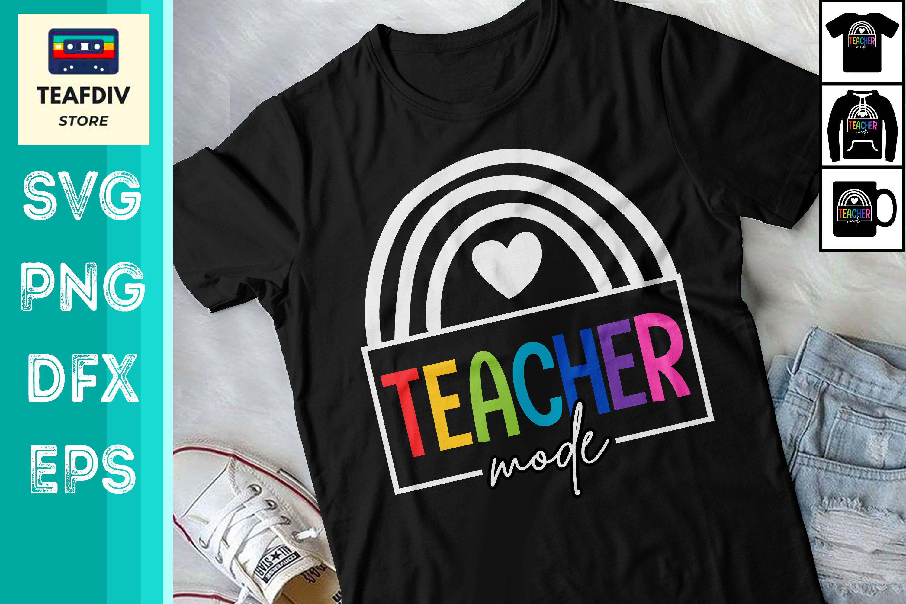 Free Teacher Mode On All Day Everyday Svg For Cricut