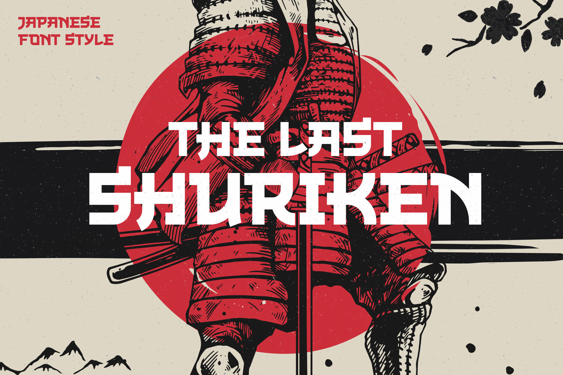 The Last Shuriken - Japanese Style By Arterfak Project | TheHungryJPEG