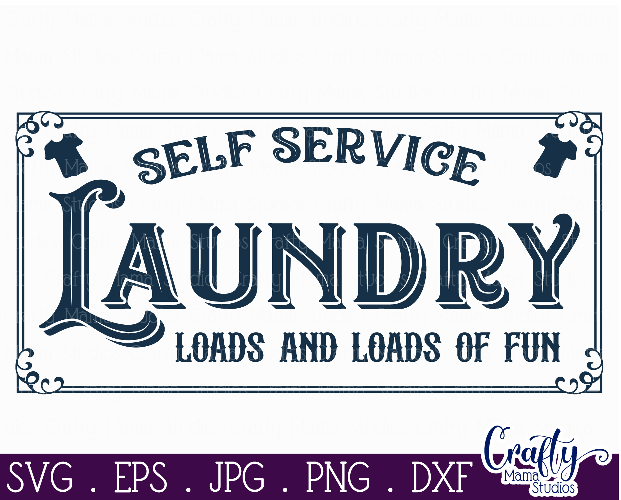 Vintage Farmhouse Home Sign Loads Of Fun Laundry Svg By Crafty Mama Studios Thehungryjpeg