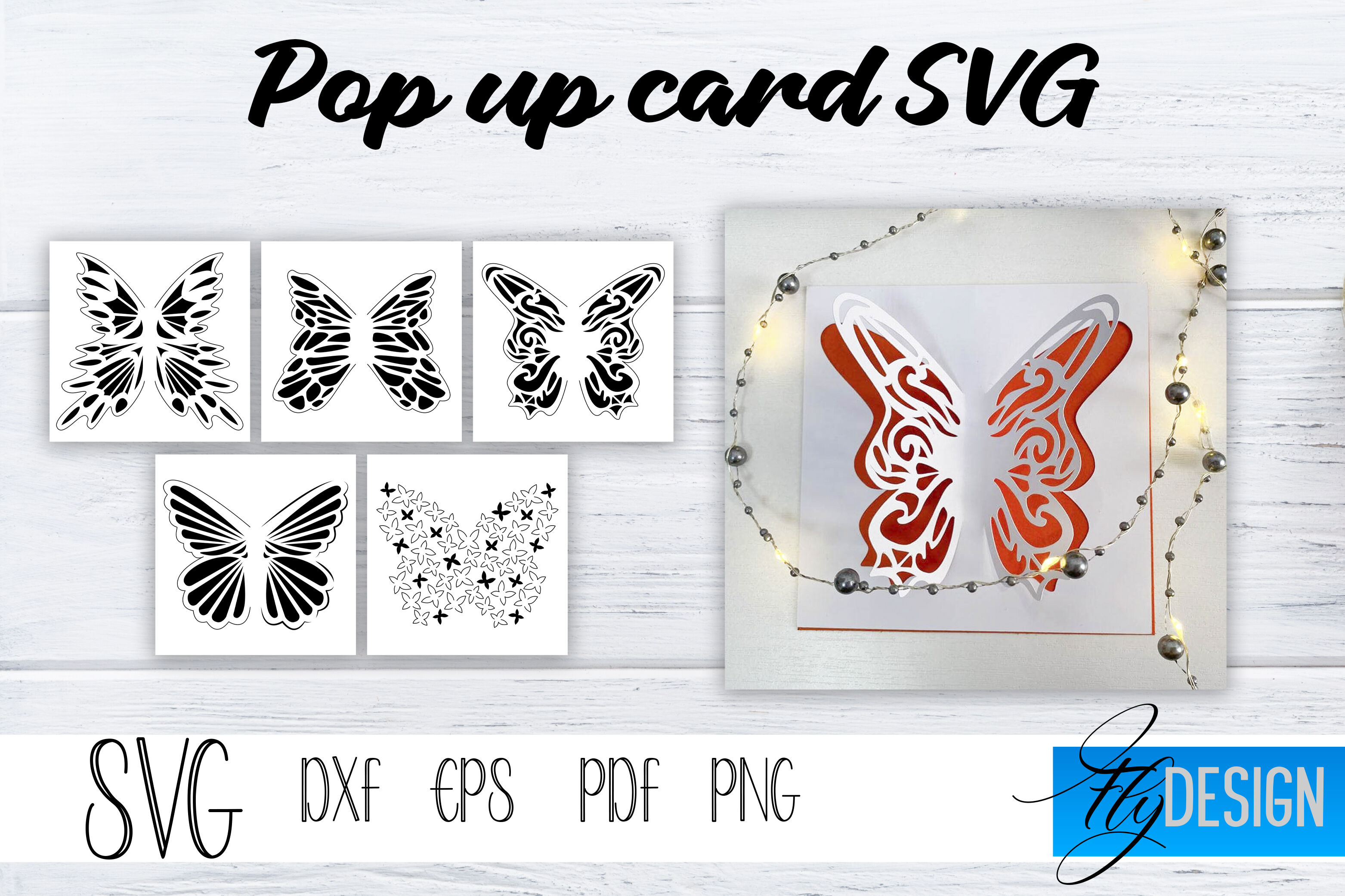 Lace Butterfly Pop Up Card Svg, Pop-Up Greeting Card, Cricut Pop Up Ca By  Fly Design | Thehungryjpeg