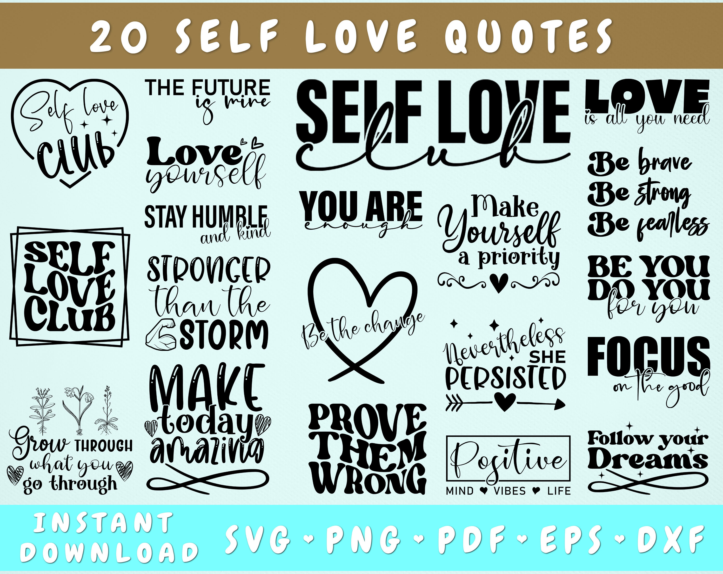 Printable Motivational Quote Stickers Instant Download Png Jpg Svg Dxf -   Finland