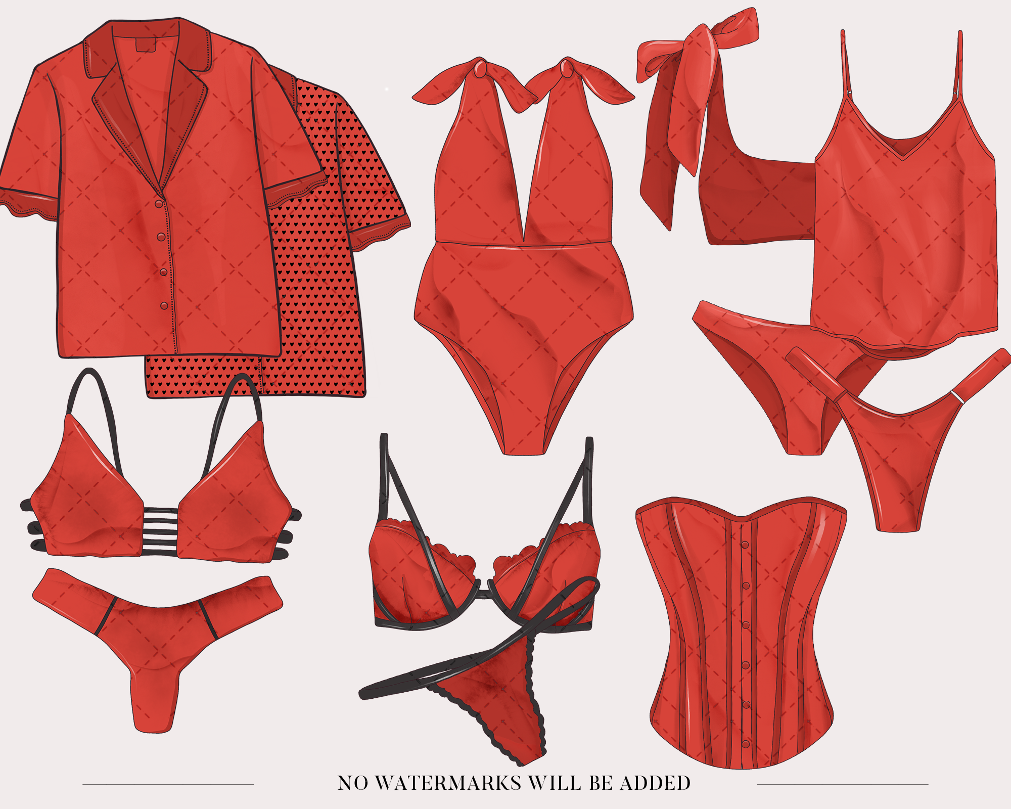 Underwear Clipart Red Underwear - Lingerie Png, Transparent Png