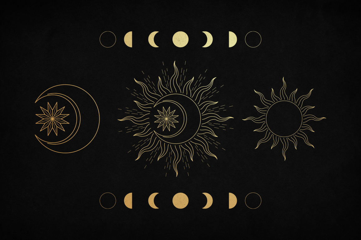 Celestial Zodiac Elements Pack By Stars n Skies | TheHungryJPEG