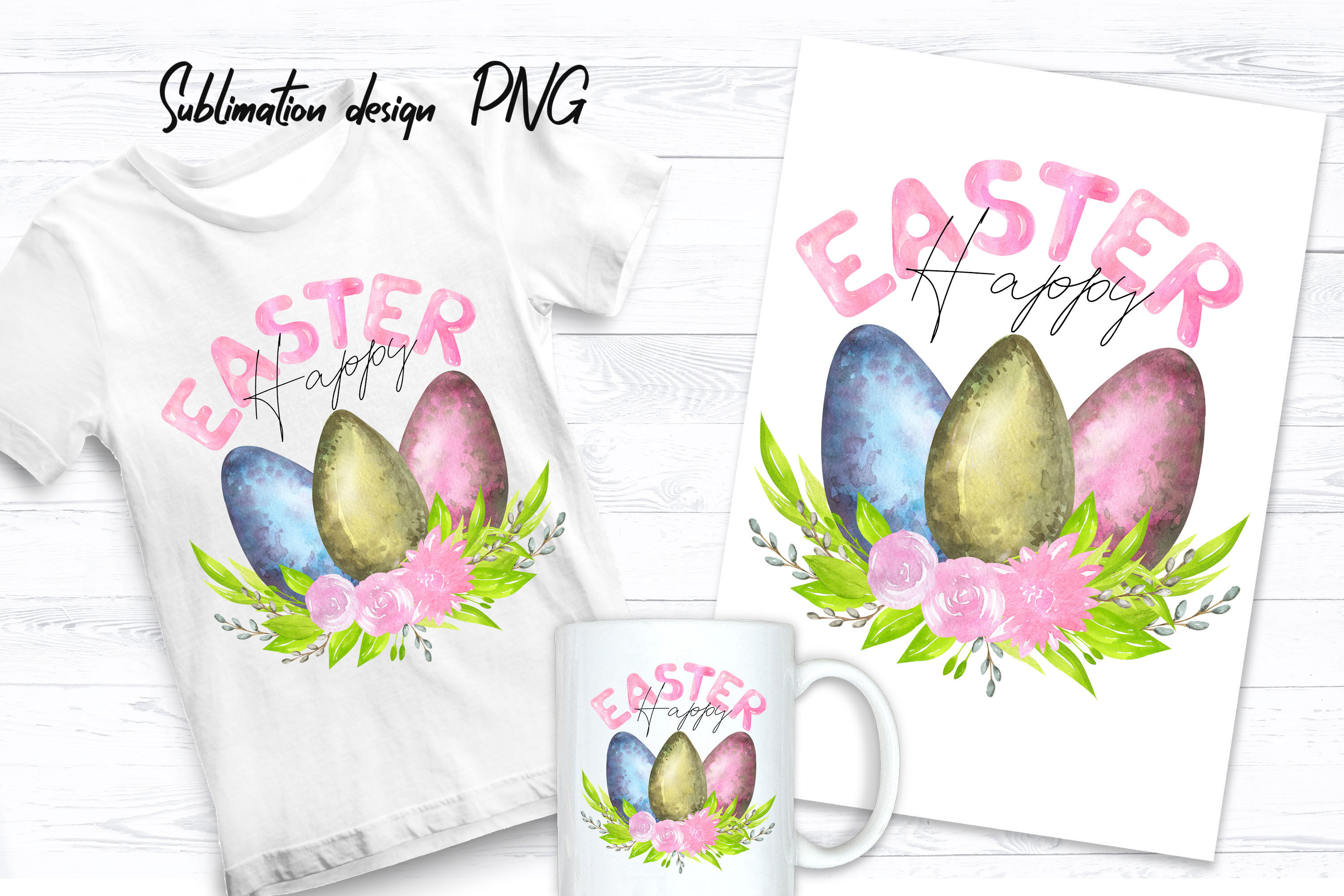 Easter Sublimation Tumbler Bundle By WatercolorColorDream