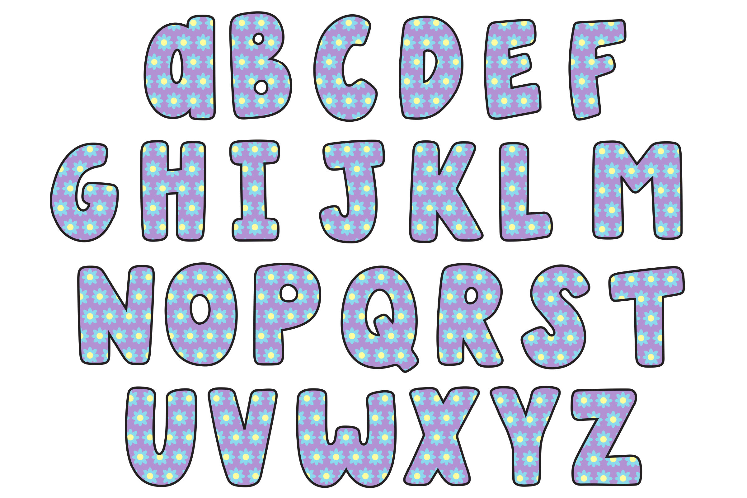 Easter PNG Alphabet and Clipart By Kellie Jayne Studio | TheHungryJPEG