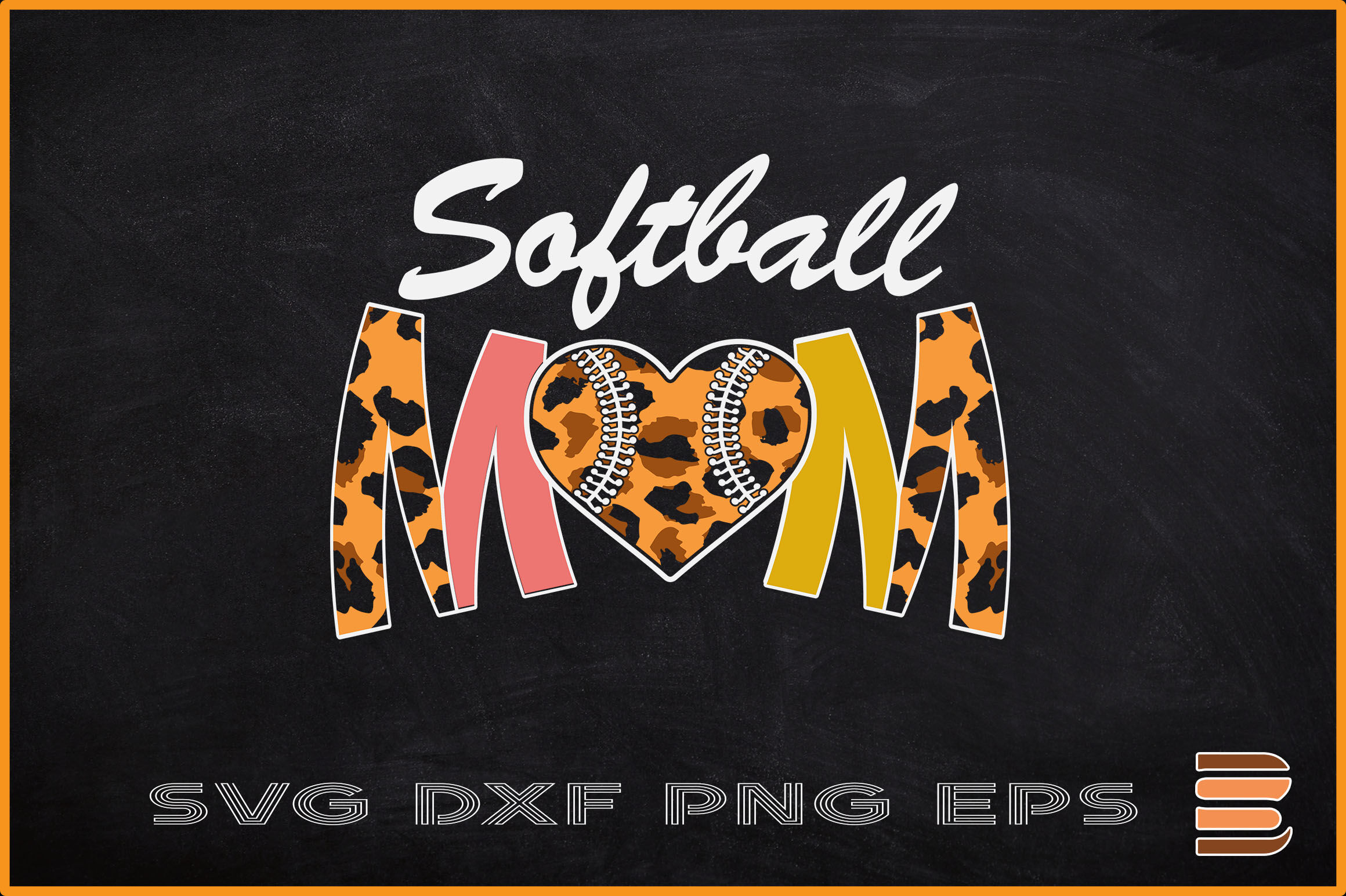 Baseball Mom Leopard Happy Mother's Day By ChippoaDesign | TheHungryJPEG