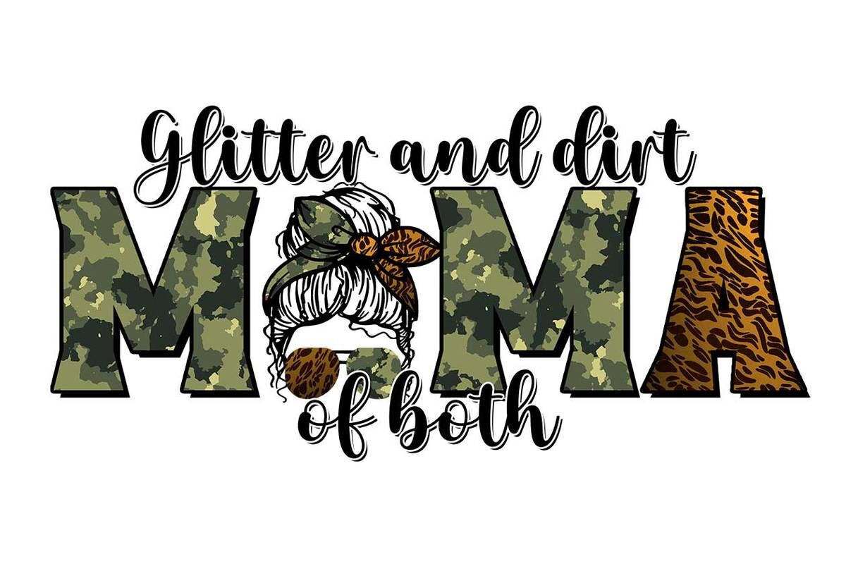 Glitter and Dirt Mom of Both Png, Glitter and Dirt Mama of Both, Funny –  Bella Designs Activewear