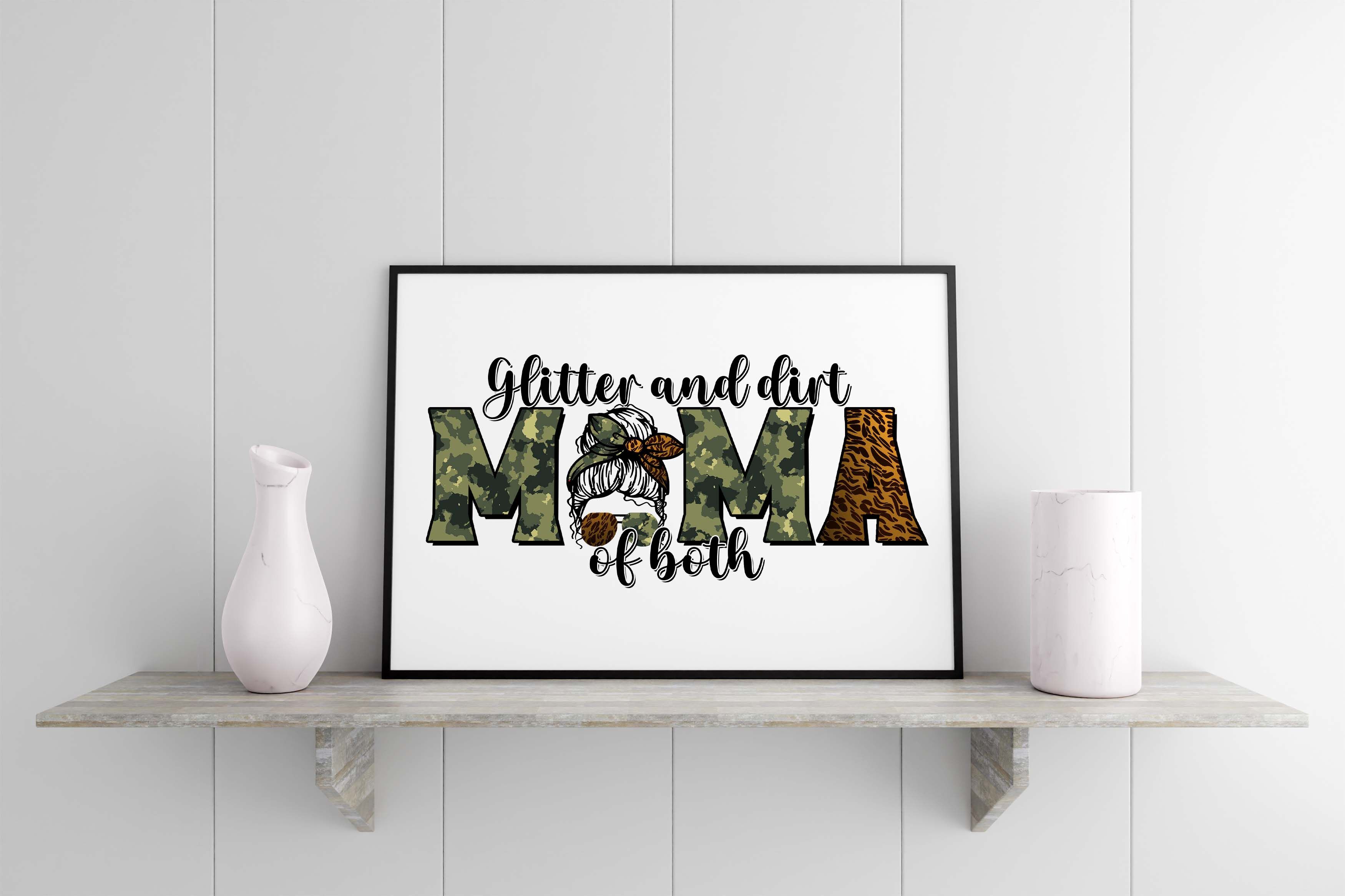 Glitter and Dirt Mom of Both Png, Glitter and Dirt Mama of Both, Funny –  Bella Designs Activewear