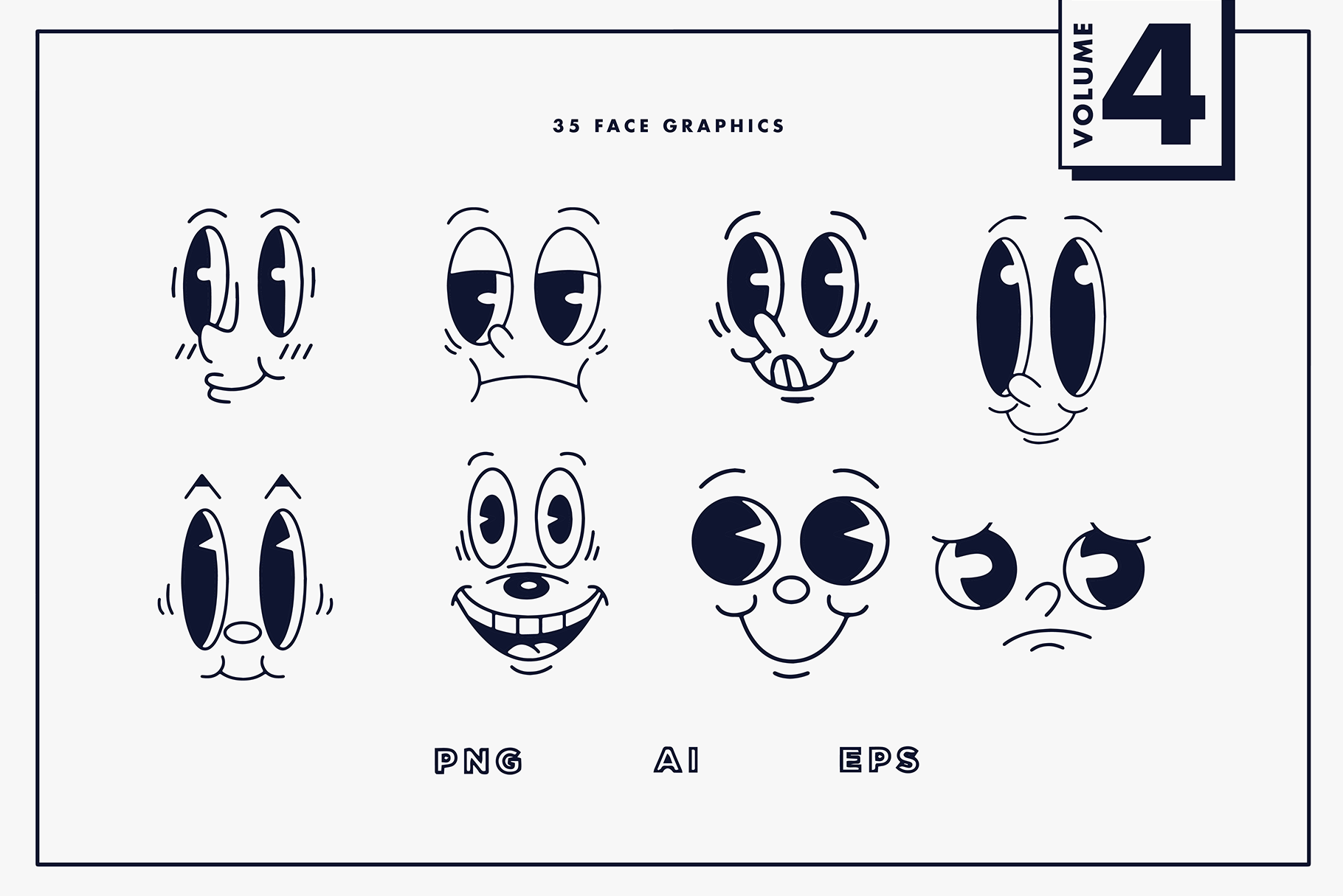 Retro Mascot Parts VOL 4 | Old Cartoon Character Builder By mldne |  TheHungryJPEG