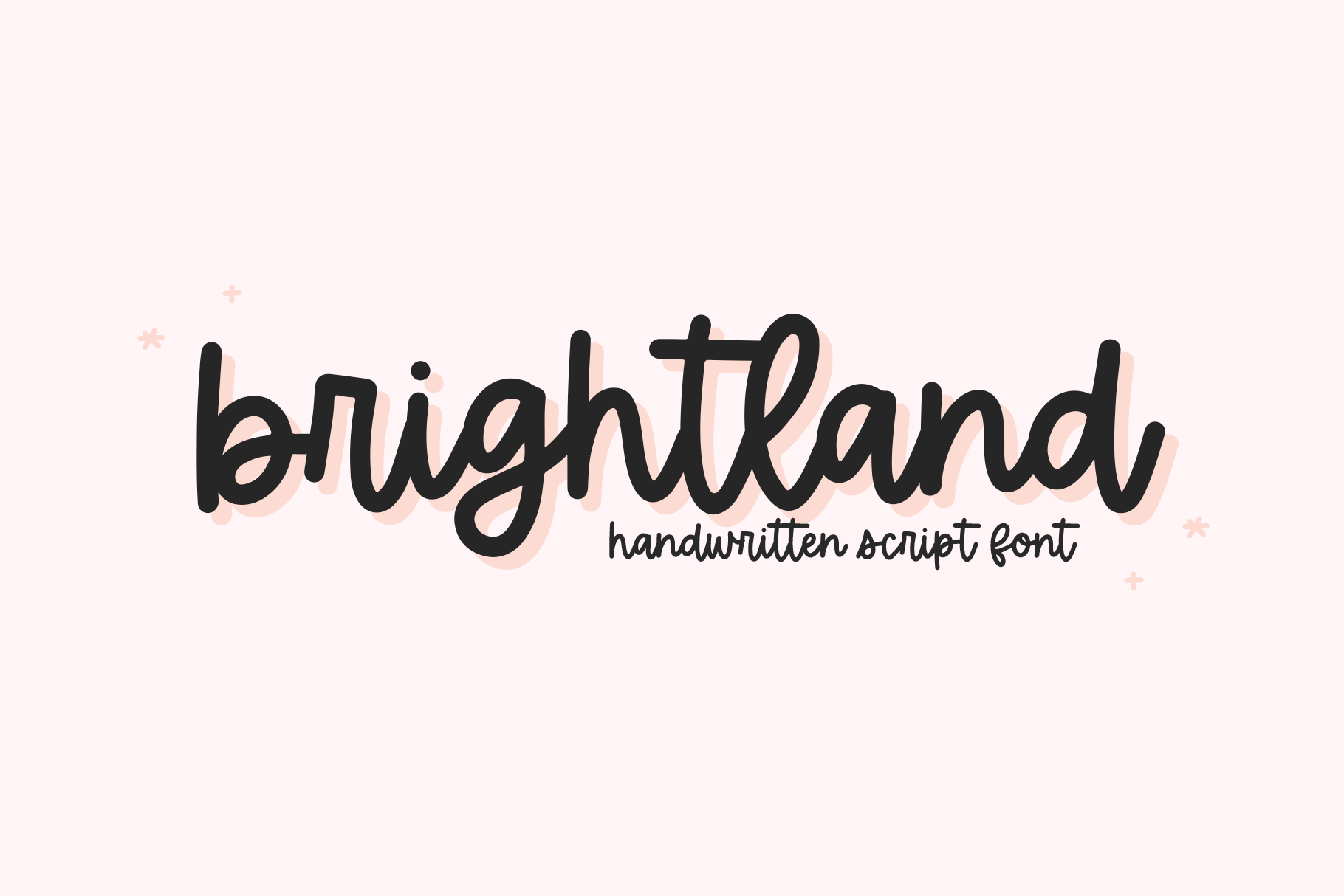 Brightland - Cute Handwritten Script Font By KA Designs | TheHungryJPEG