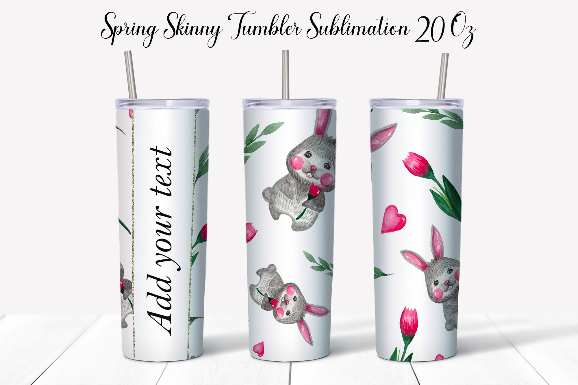 Easter Sublimation Tumbler Bundle By WatercolorColorDream