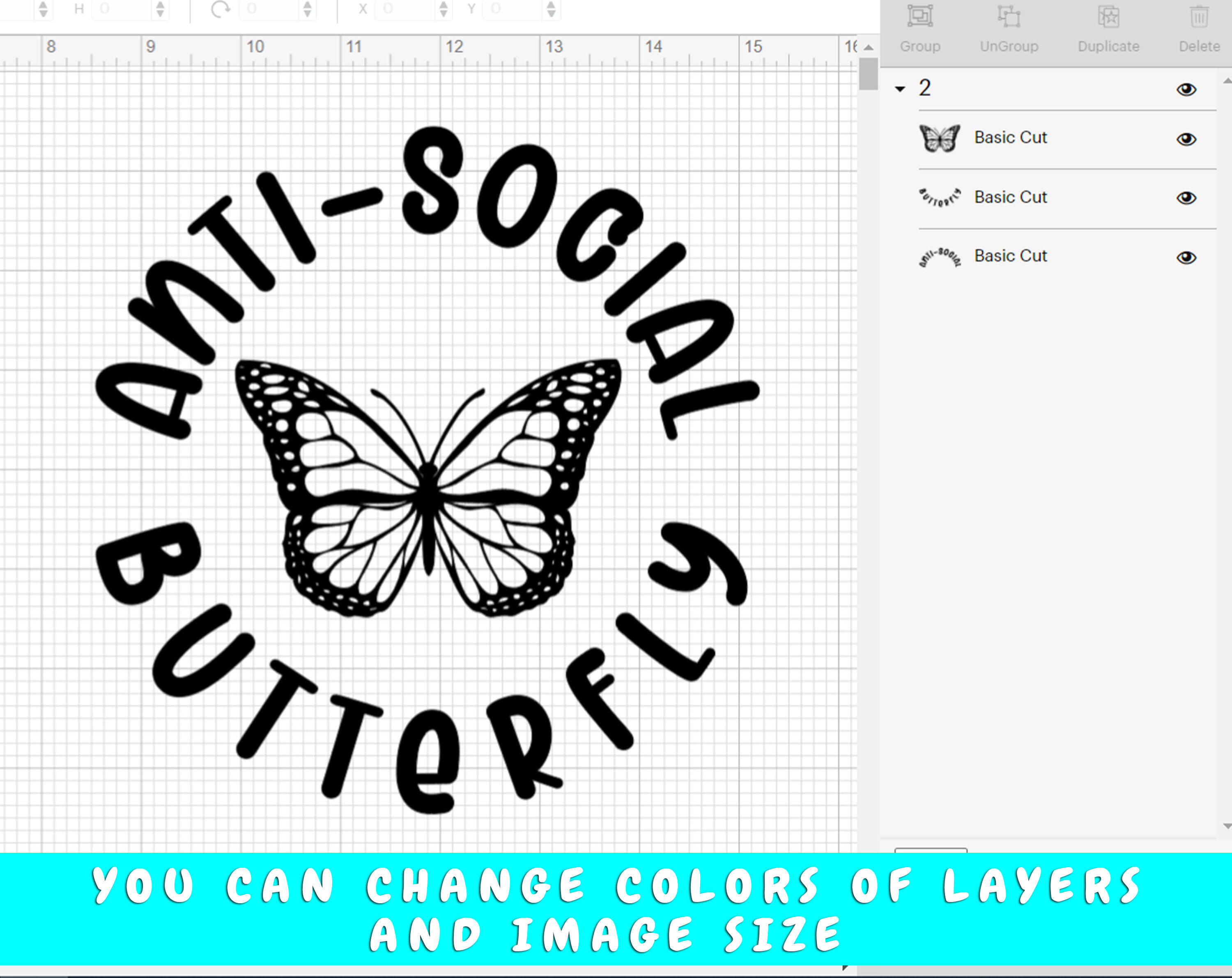 Anti-Social Butterfly SVG Bundle, Antisocial SVG, Introvert SVG By