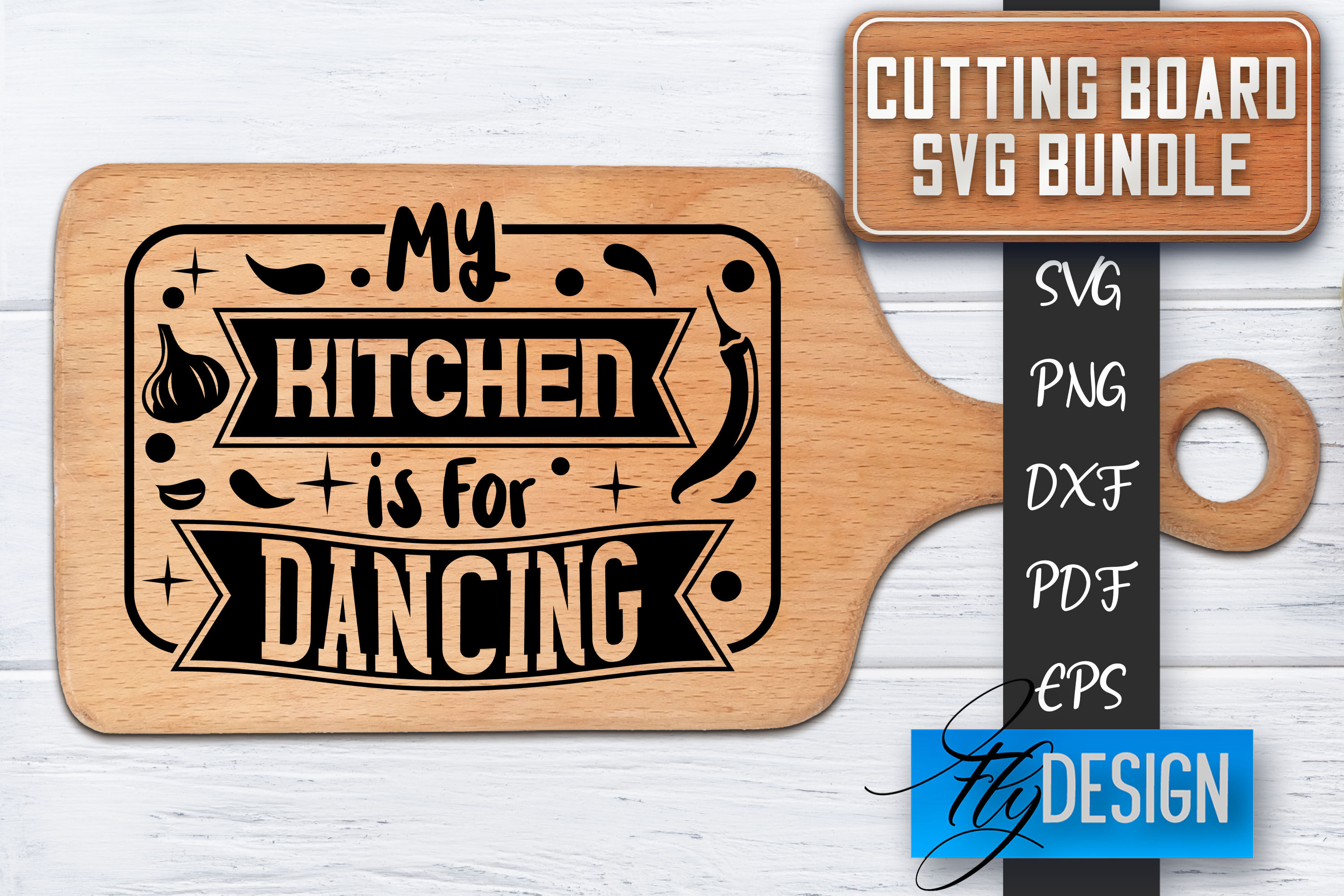 Cutting Board SVG Bundle Kitchen Cut Files - Craft House SVG