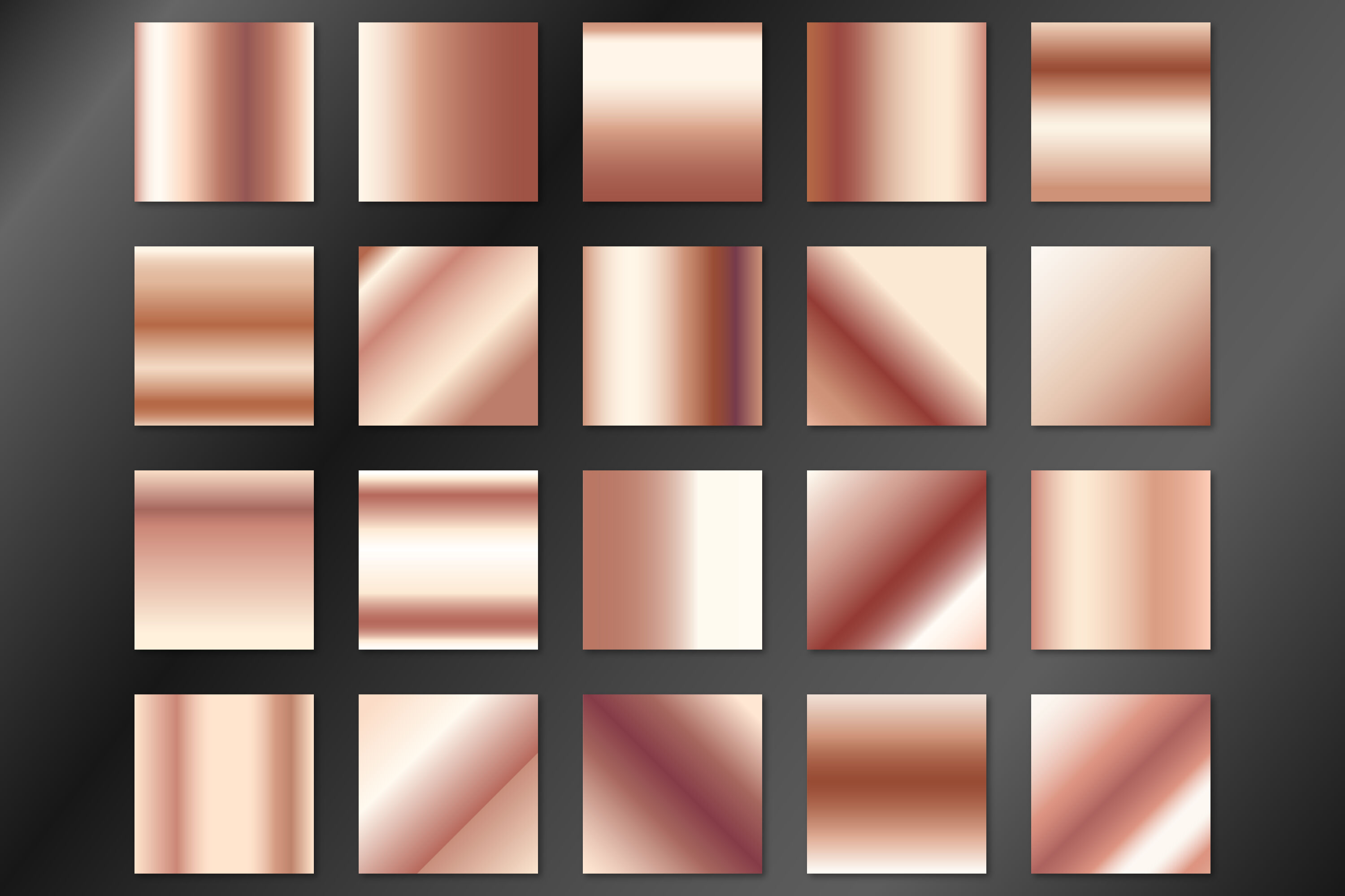 Rose gold gradients, digital paper, rose gold textures, rose gold digi ...