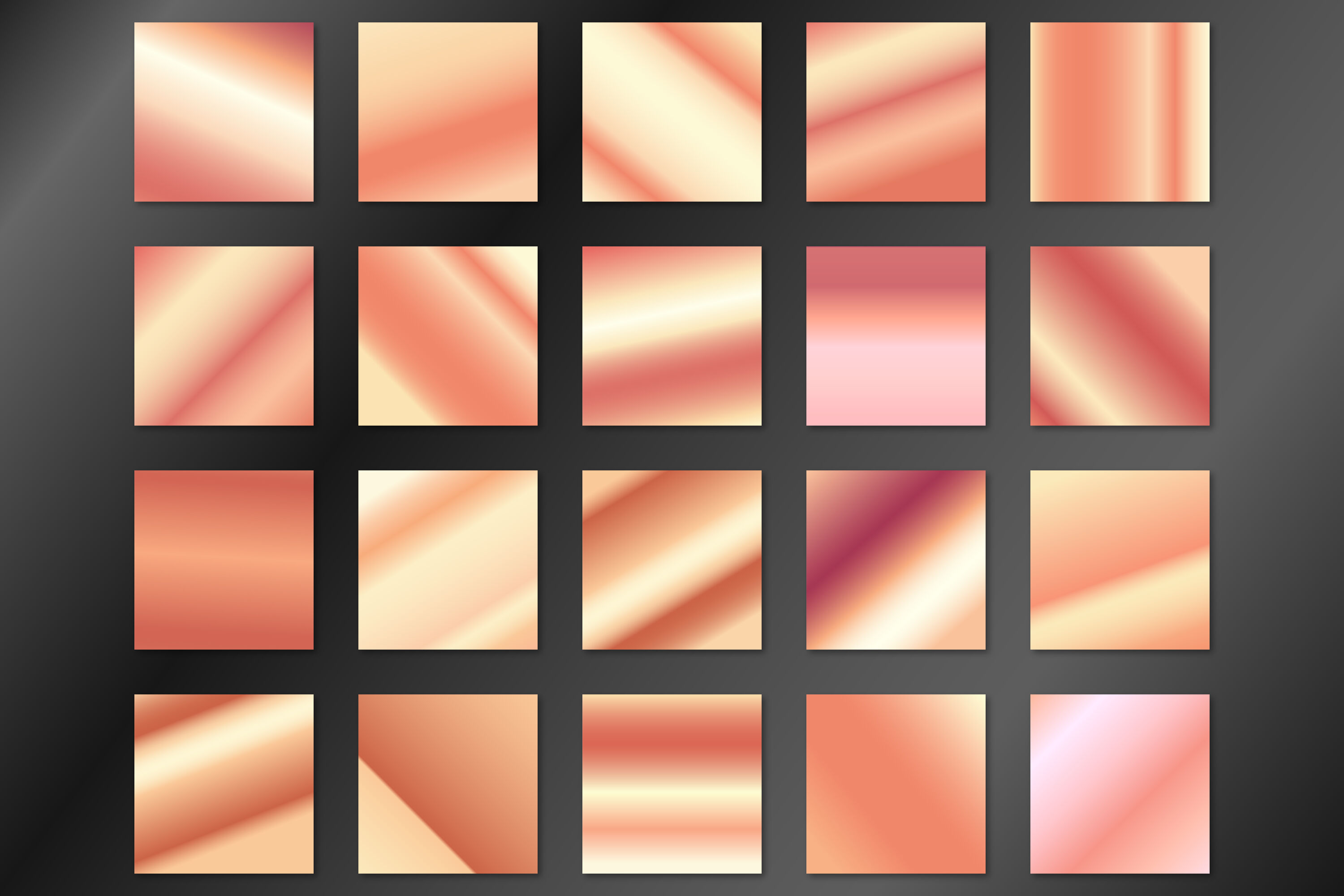 Rose gold gradients, digital paper, rose gold textures, rose gold digi ...