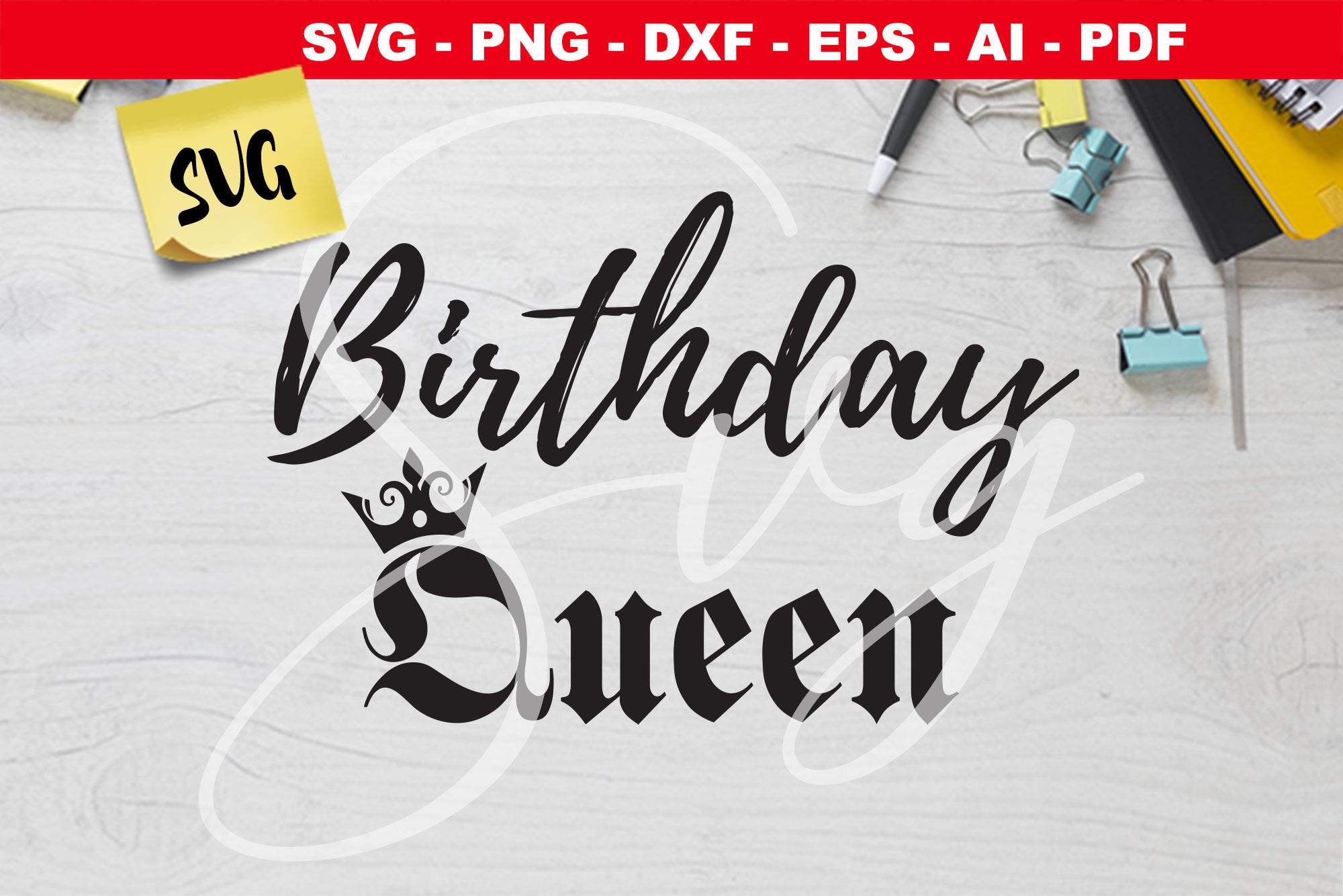 Birthday Queen svg By Loutecrea | TheHungryJPEG