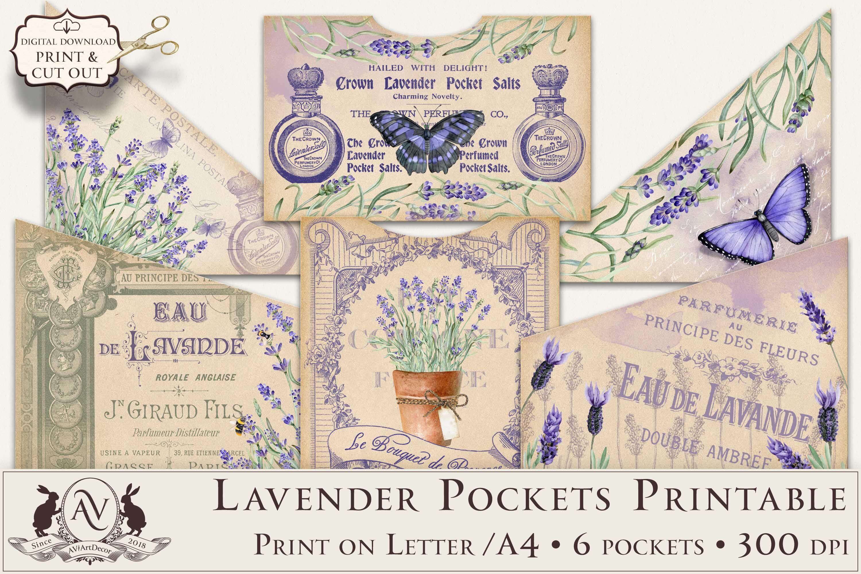 junk-journal-pockets-printable-lavender-junk-journal-tucks-by