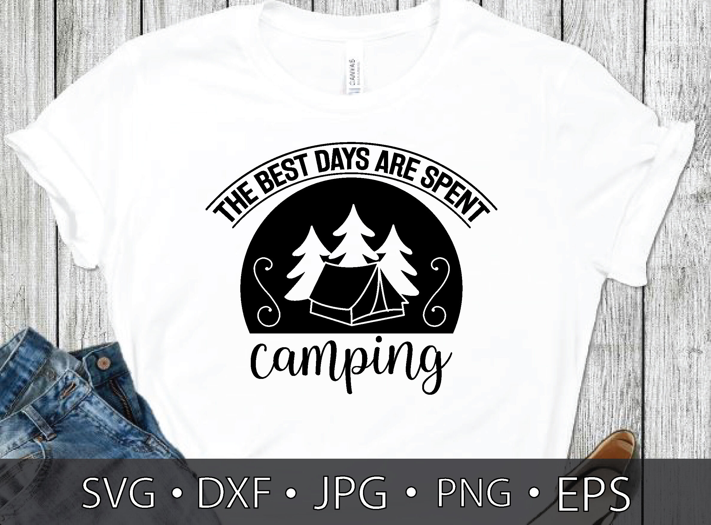Camping Svg Bundle By creativesvgzone | TheHungryJPEG